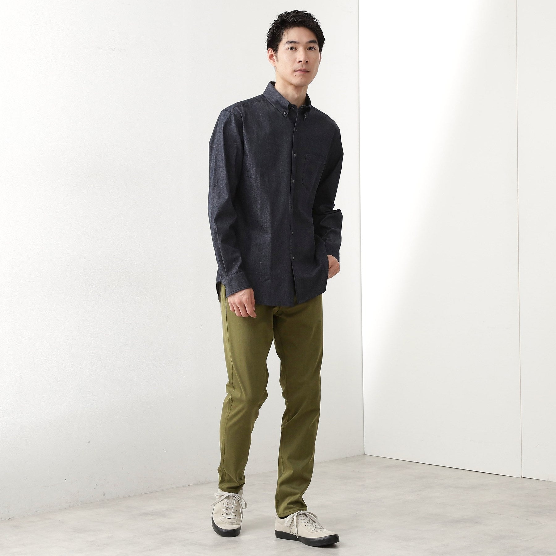 ザ ショップ ティーケー(メンズ) THE SHOP TK(Men) 【オールシーズン穿ける！】360°ストレッチ プレミアムスキニーパンツ 全5サイズ×6色展開 （スミクロ(818)） スミクロ(818)