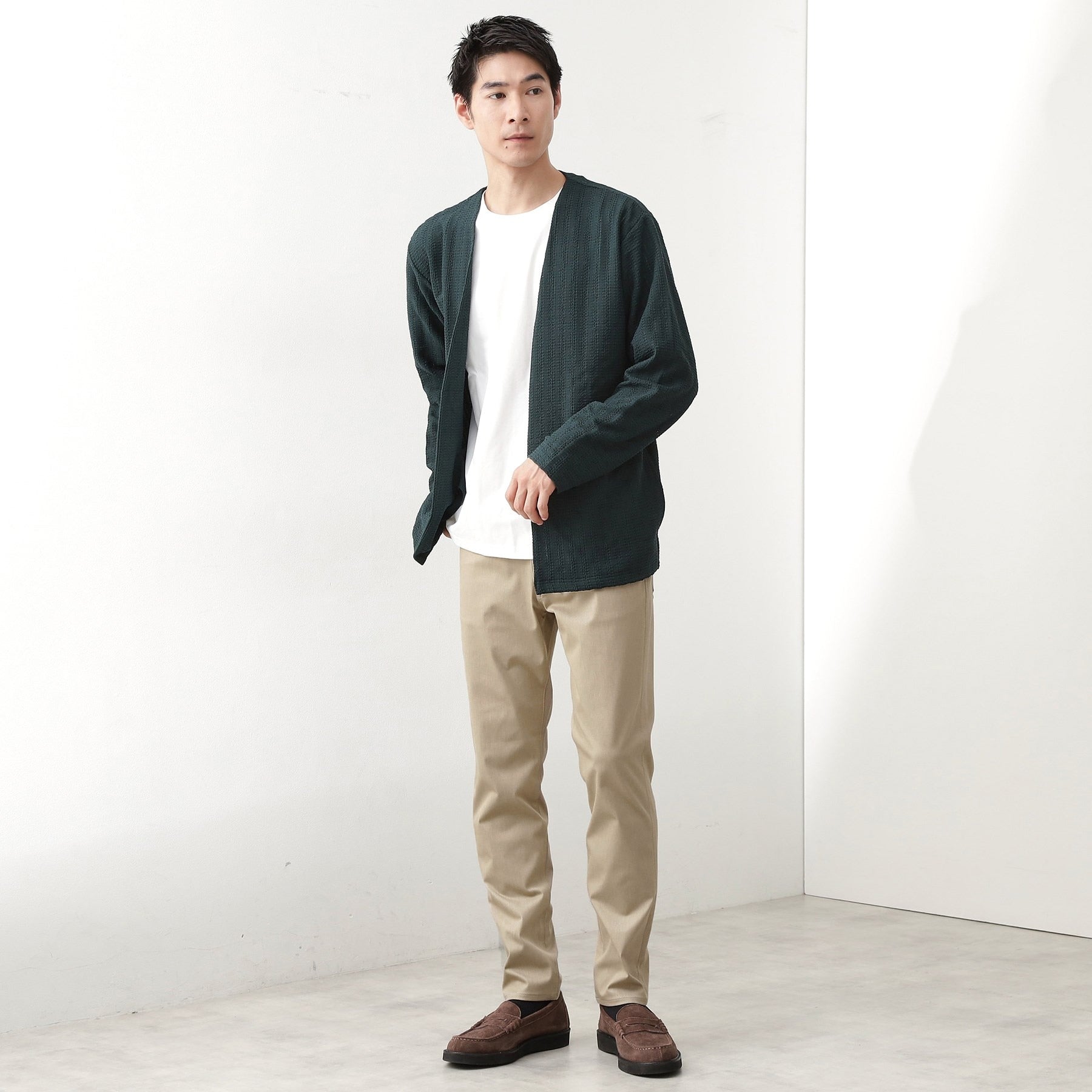 ザ ショップ ティーケー(メンズ) THE SHOP TK(Men) 【オールシーズン穿ける！】360°ストレッチ プレミアムスキニーパンツ 全5サイズ×6色展開 （スミクロ(818)） スミクロ(818)