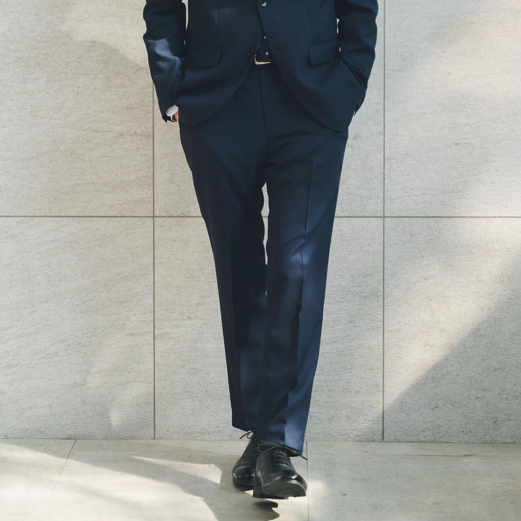 ザ ショップ ティーケー(メンズ) THE SHOP TK(Men) AVANT バーズアイスラックス 【セットアップ可】 （ネイビー(094)） ネイビー(094)