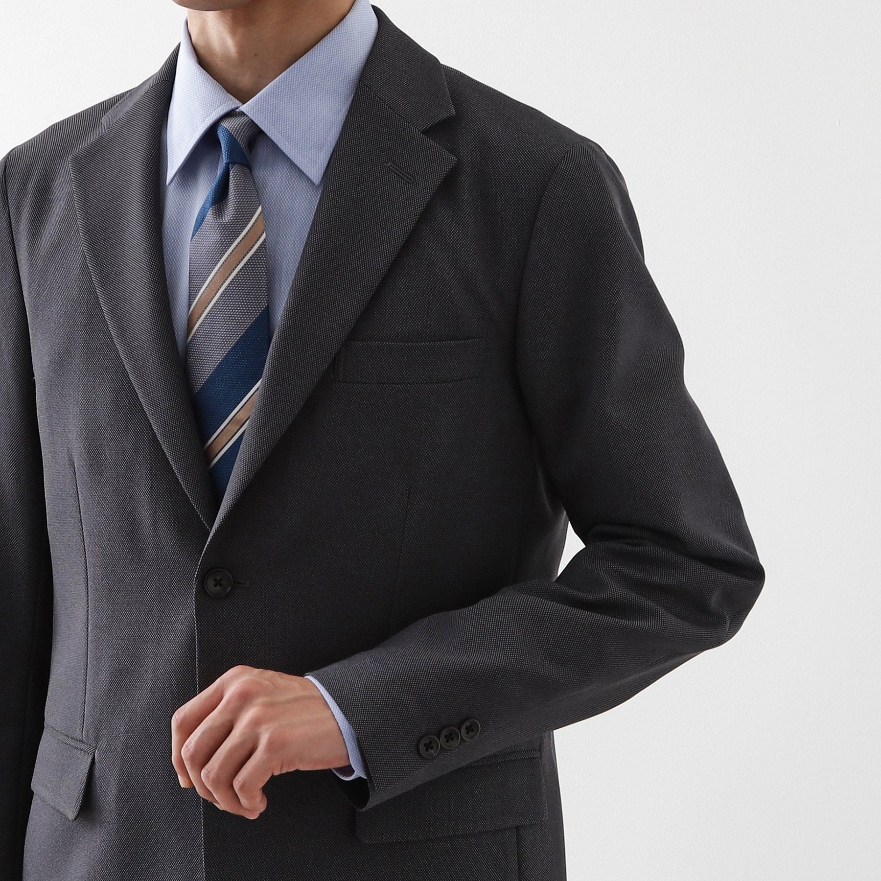 ザ ショップ ティーケー(メンズ) THE SHOP TK(Men) AVANT バーズアイジャケット 【セットアップ可】 （ネイビー(094)） ネイビー(094)