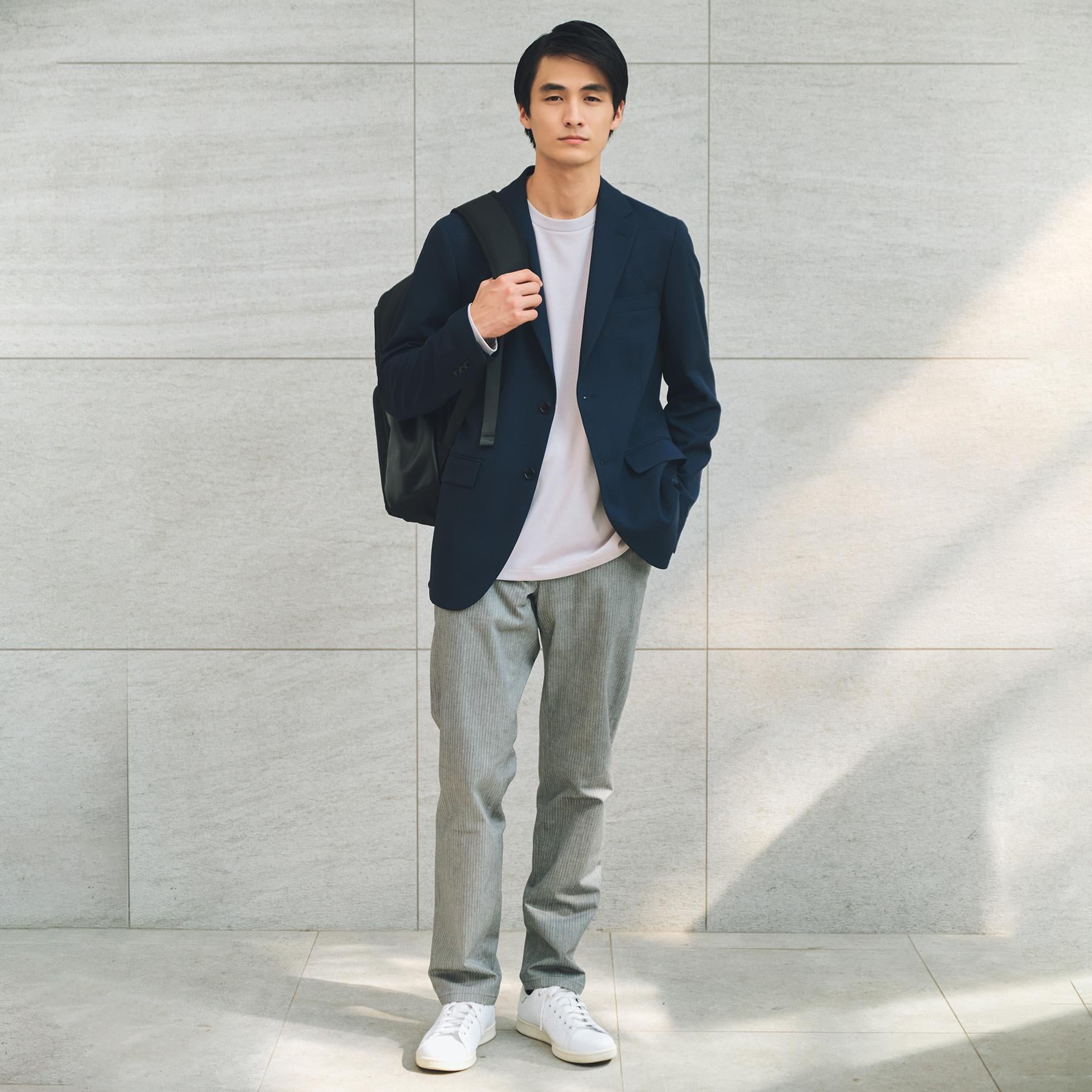ザ ショップ ティーケー(メンズ) THE SHOP TK(Men) AVANT バーズアイジャケット 【セットアップ可】 （ネイビー(094)） ネイビー(094)