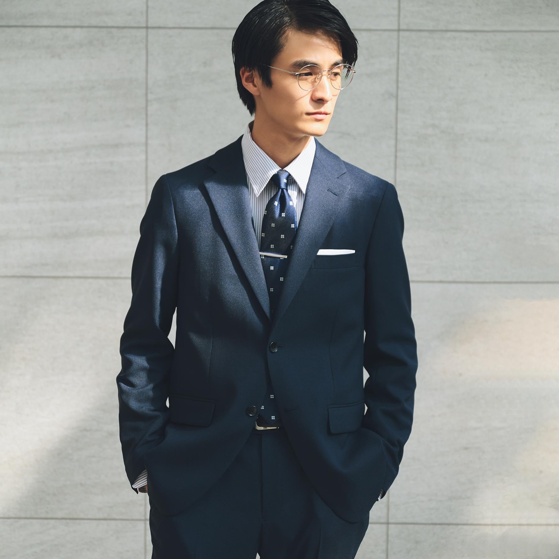 ザ ショップ ティーケー(メンズ) THE SHOP TK(Men) AVANT バーズアイジャケット 【セットアップ可】 （ネイビー(094)） ネイビー(094)
