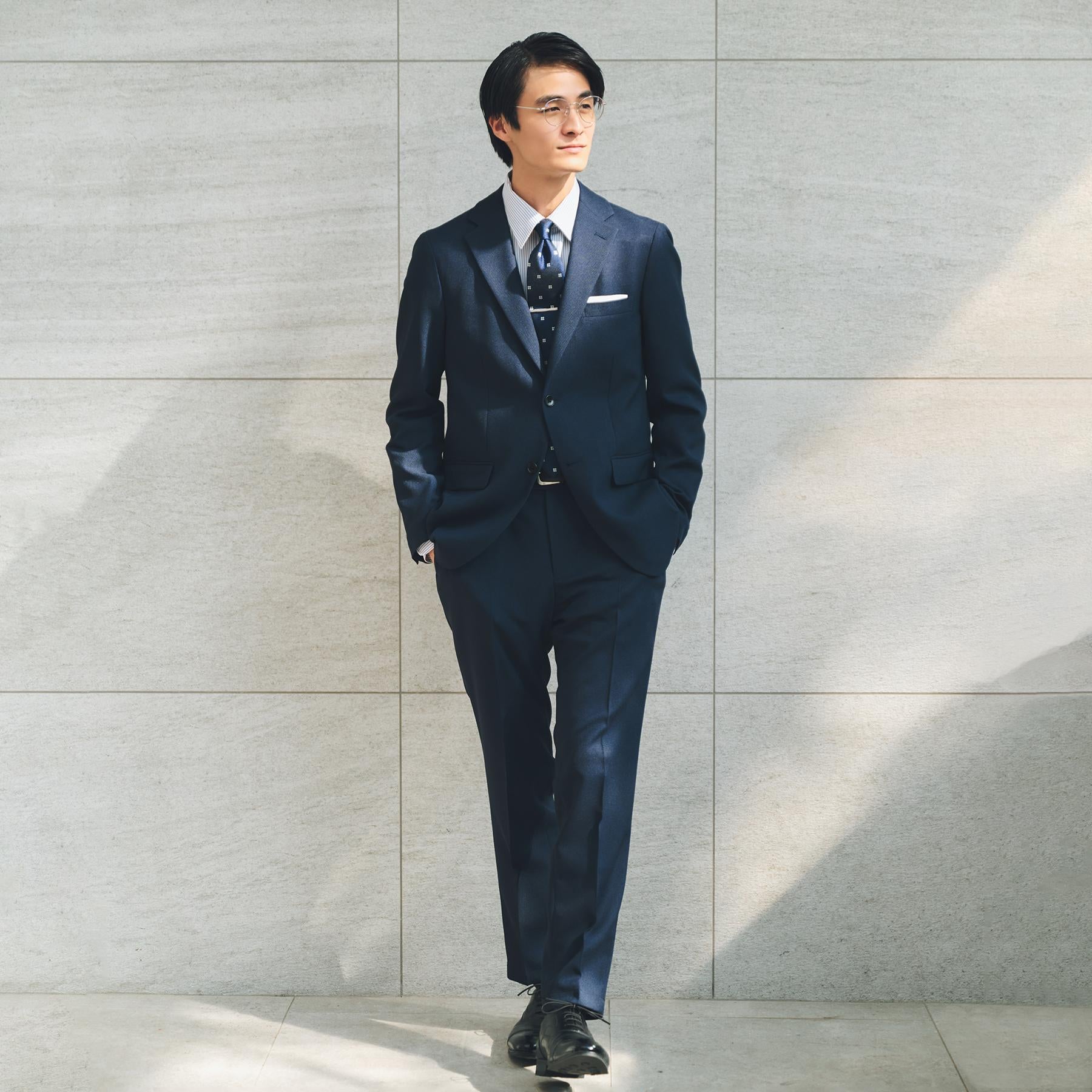 ザ ショップ ティーケー(メンズ) THE SHOP TK(Men) AVANT バーズアイジャケット 【セットアップ可】 （ネイビー(094)） ネイビー(094)