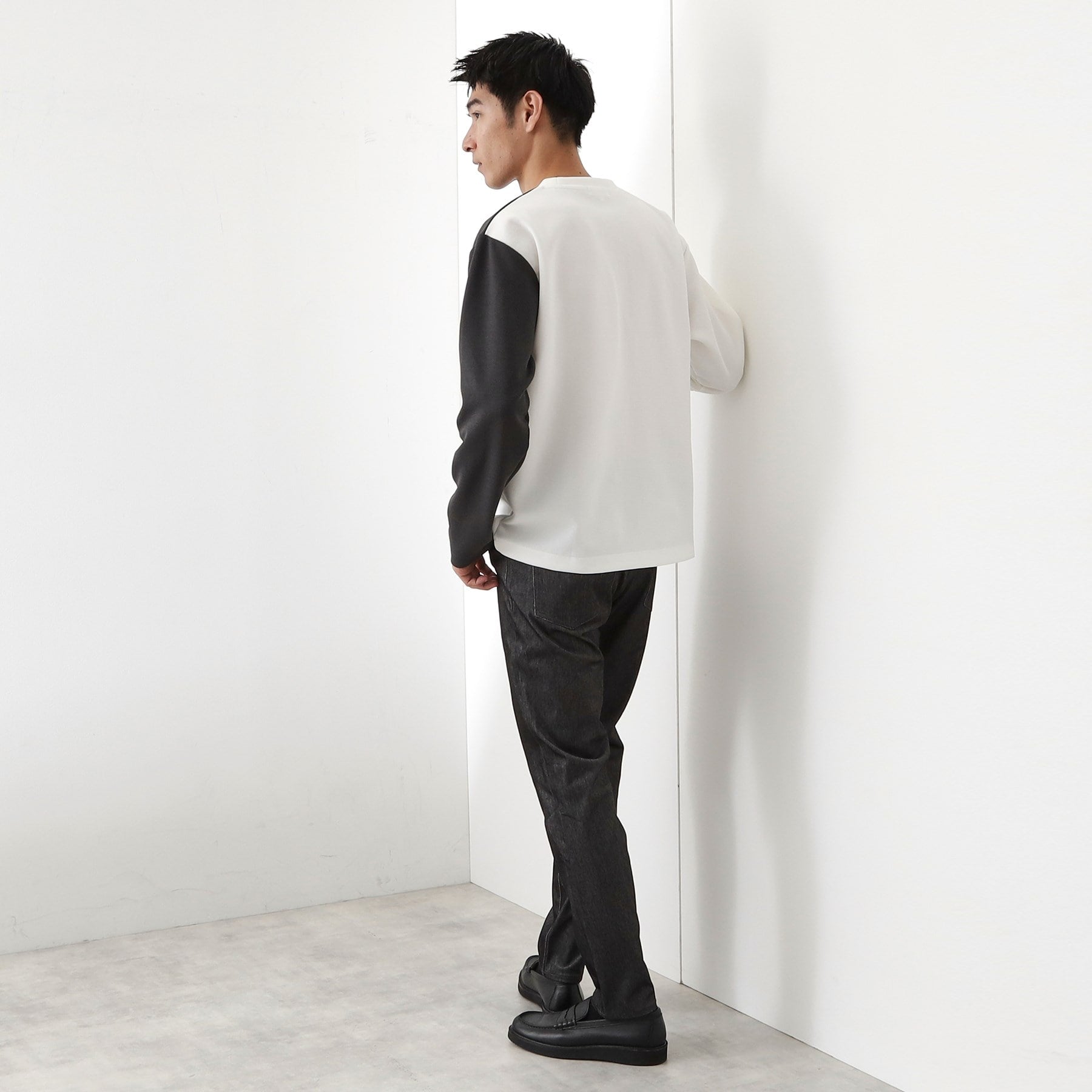 ザ ショップ ティーケー(メンズ) THE SHOP TK(Men) パターンブロッキングプルオーバー （オフホワイト(003)） オフホワイト(003)