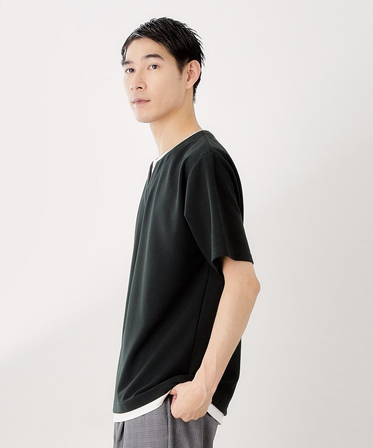 ザ ショップ ティーケー(メンズ) THE SHOP TK(Men) ツイルキーネックプルオーバー S／S （グレージュ(050)） グレージュ(050)