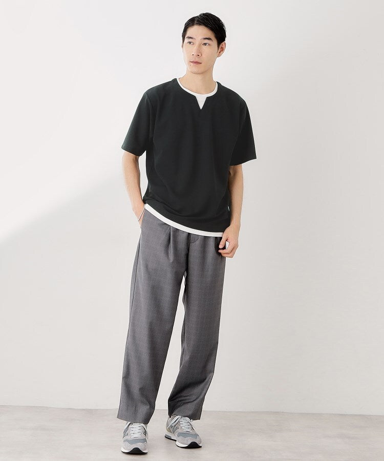 ザ ショップ ティーケー(メンズ) THE SHOP TK(Men) ツイルキーネックプルオーバー S／S （グレージュ(050)） グレージュ(050)