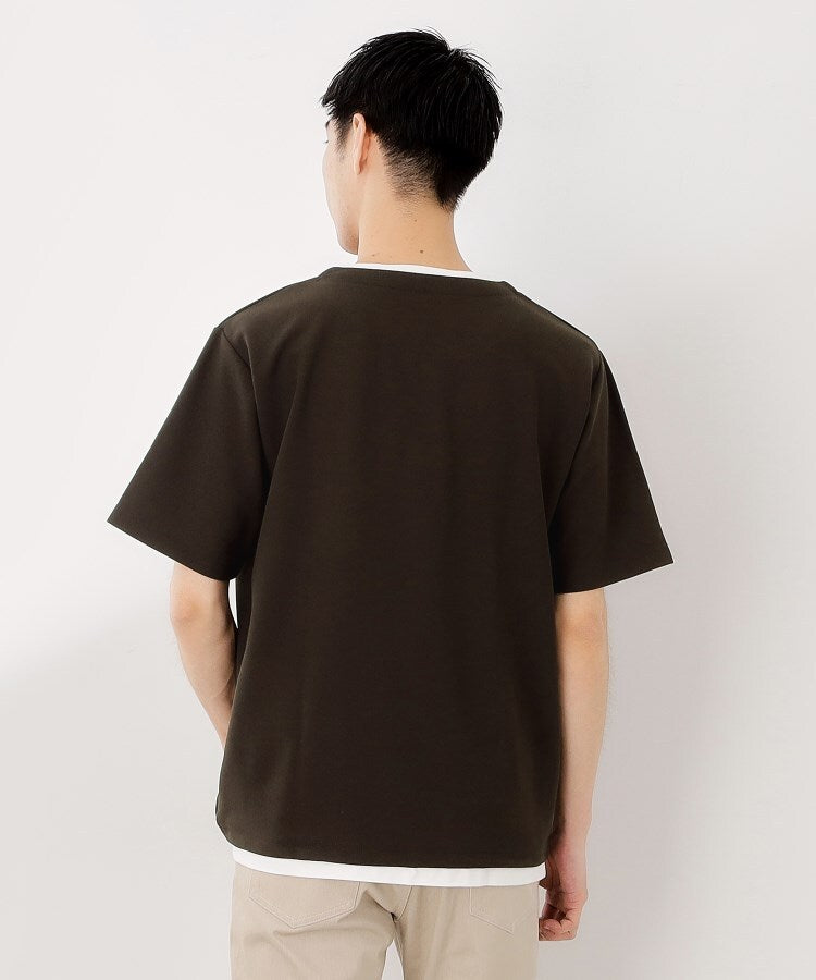 ザ ショップ ティーケー(メンズ) THE SHOP TK(Men) ツイルキーネックプルオーバー S／S （グレージュ(050)） グレージュ(050)