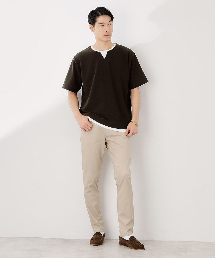 ザ ショップ ティーケー(メンズ) THE SHOP TK(Men) ツイルキーネックプルオーバー S／S （グレージュ(050)） グレージュ(050)