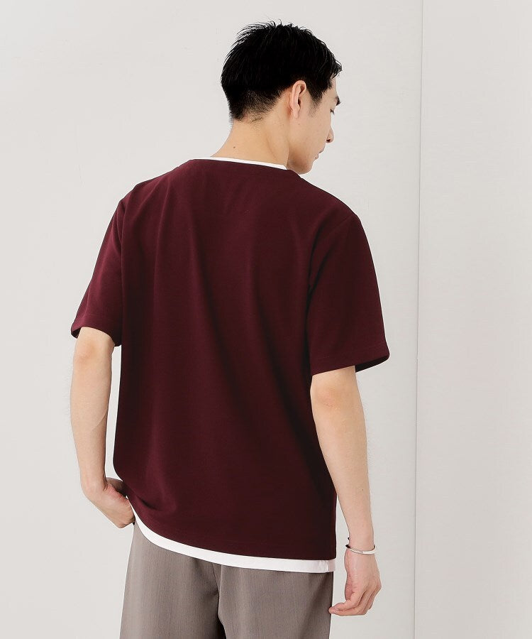 ザ ショップ ティーケー(メンズ) THE SHOP TK(Men) ツイルキーネックプルオーバー S／S （グレージュ(050)） グレージュ(050)