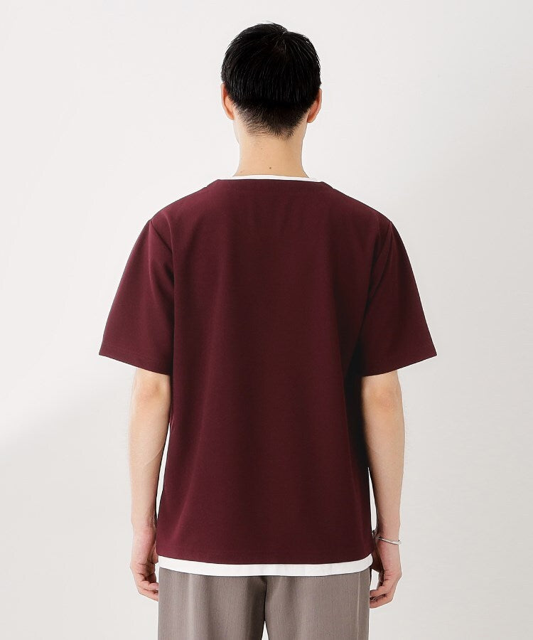 ザ ショップ ティーケー(メンズ) THE SHOP TK(Men) ツイルキーネックプルオーバー S／S （グレージュ(050)） グレージュ(050)