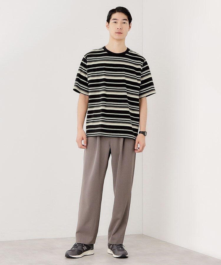 ザ ショップ ティーケー(メンズ) THE SHOP TK(Men) マルチボーダープルオーバー S／S （ブラック(319)） ブラック(319)