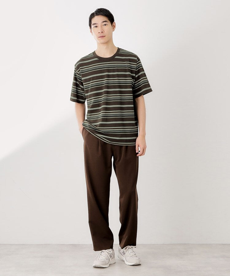 ザ ショップ ティーケー(メンズ) THE SHOP TK(Men) マルチボーダープルオーバー S／S （ブラック(319)） ブラック(319)