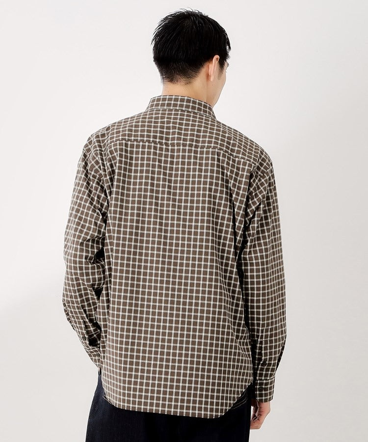 ザ ショップ ティーケー(メンズ) THE SHOP TK(Men) チェック＆ストライプアソート長袖シャツ【洗濯機OK】 （ブラウン(344)） ブラウン(344)