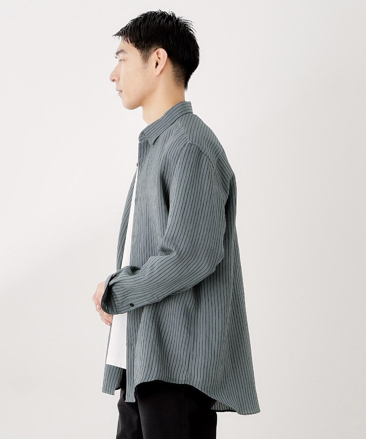 ザ ショップ ティーケー(メンズ) THE SHOP TK(Men) チェック＆ストライプアソート長袖シャツ【洗濯機OK】 （ブラウン(344)） ブラウン(344)