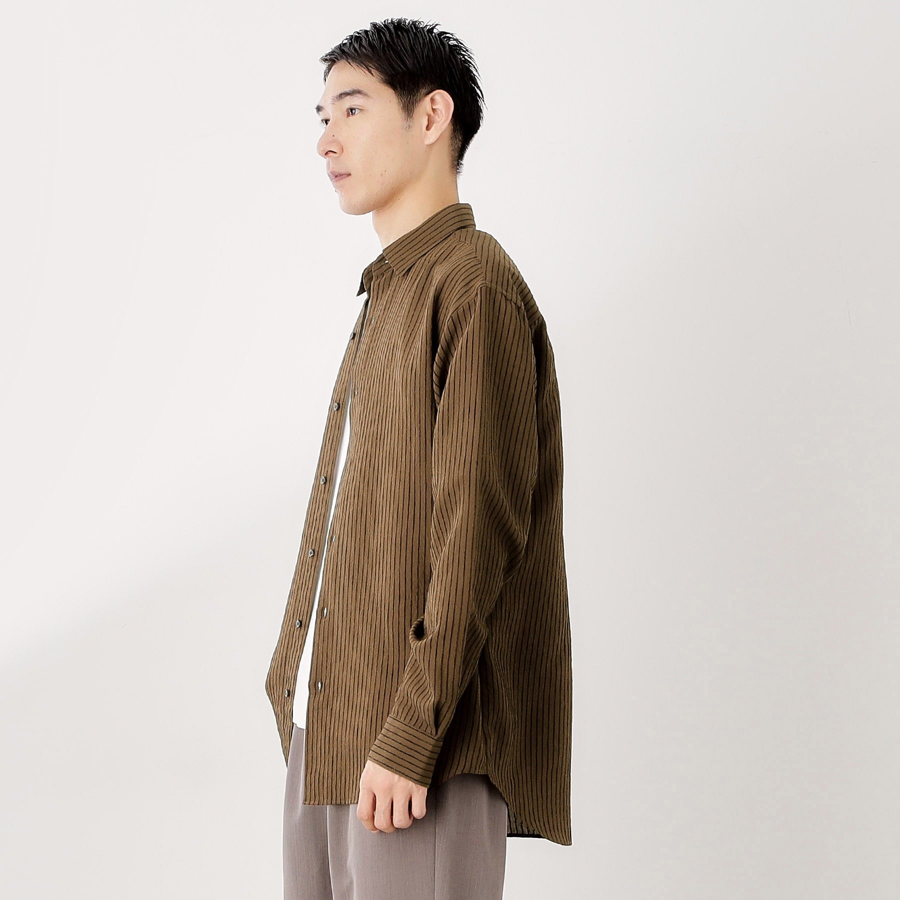 ザ ショップ ティーケー(メンズ) THE SHOP TK(Men) チェック＆ストライプアソート長袖シャツ【洗濯機OK】 （ブルーグリーン(397)） ブルーグリーン(397)