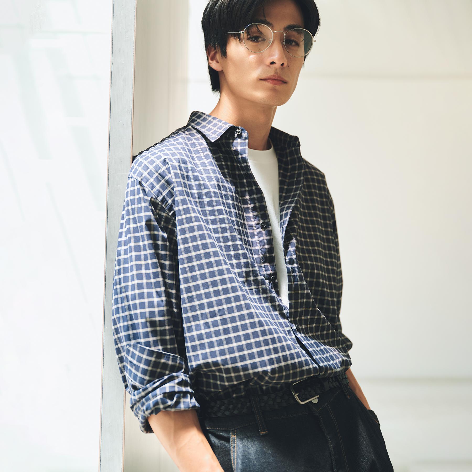ザ ショップ ティーケー(メンズ) THE SHOP TK(Men) チェック＆ストライプアソート長袖シャツ【洗濯機OK】 （ブルーグリーン(397)） ブルーグリーン(397)