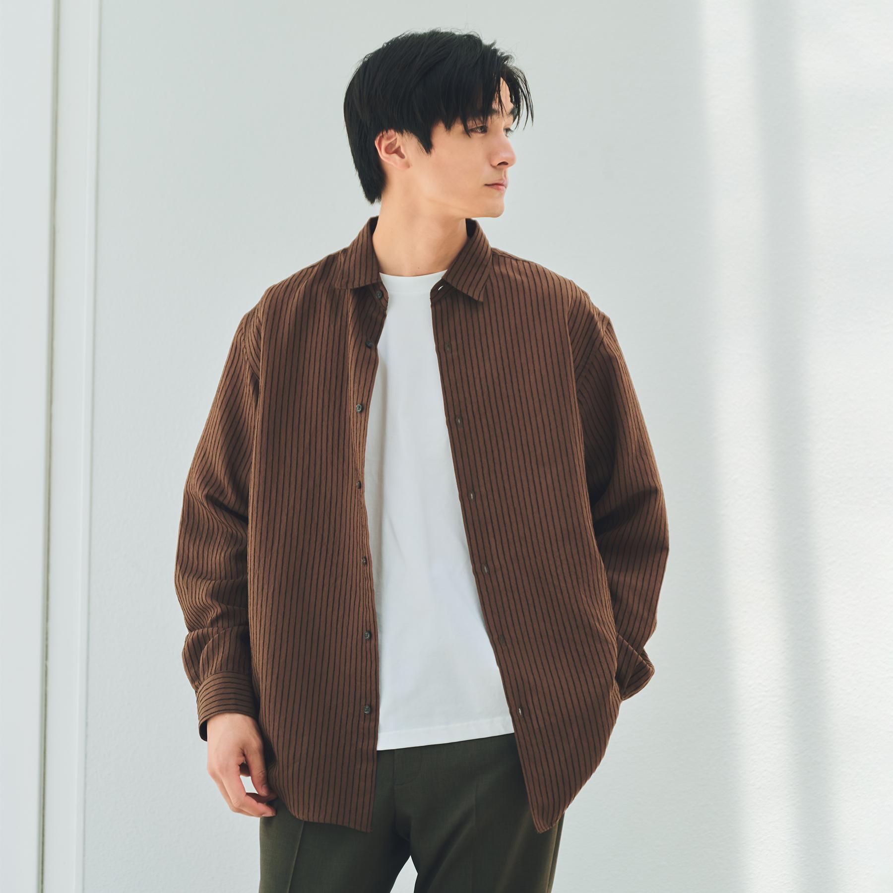 ザ ショップ ティーケー(メンズ) THE SHOP TK(Men) チェック＆ストライプアソート長袖シャツ【洗濯機OK】 （ブルーグリーン(397)） ブルーグリーン(397)
