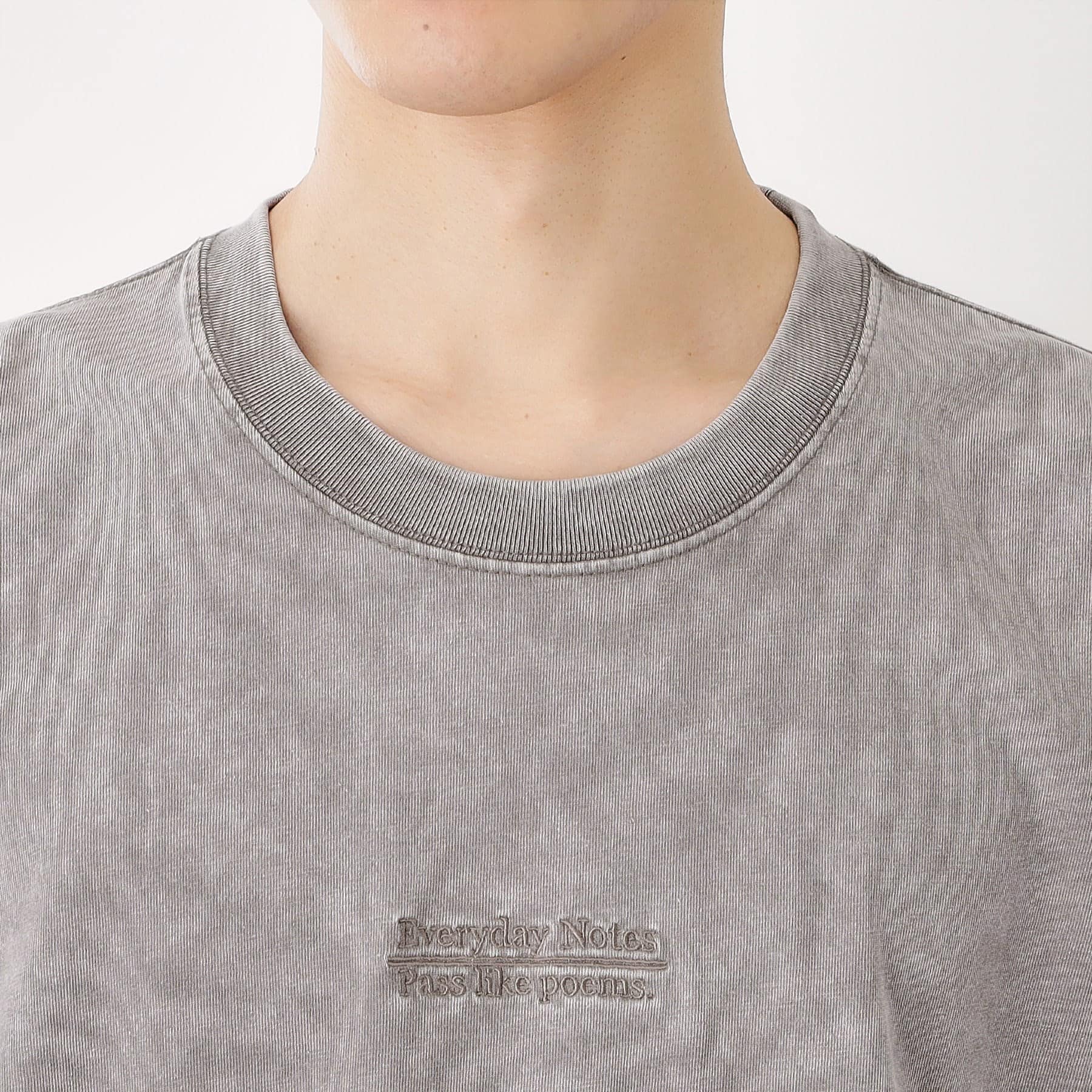 ザ ショップ ティーケー(メンズ) THE SHOP TK(Men) 硫化加工5分袖Tシャツ 【ビッグシルエット／洗濯機OK】 （グレー(012)） グレー(012)