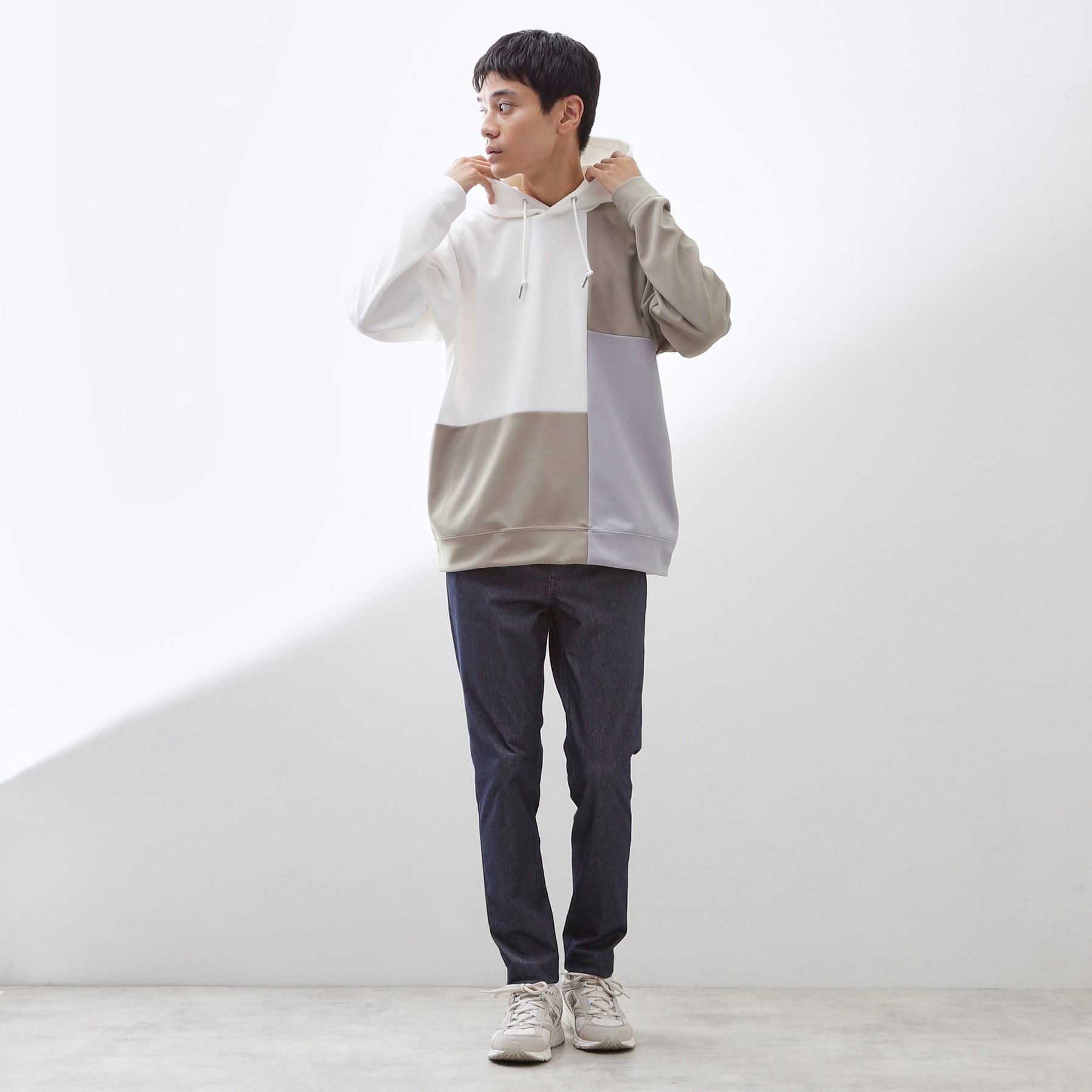 ザ ショップ ティーケー(メンズ) THE SHOP TK(Men) ブロッキングパーカー （ブルー(092)） ブルー(092)