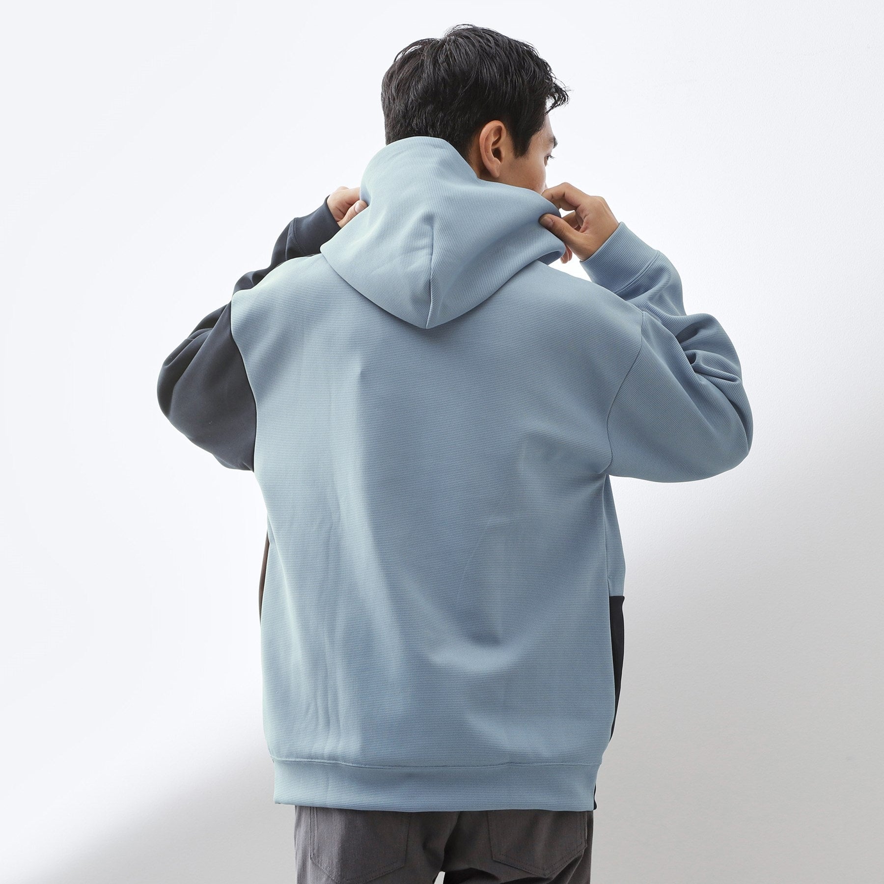 ザ ショップ ティーケー(メンズ) THE SHOP TK(Men) ブロッキングパーカー （ブルー(092)） ブルー(092)