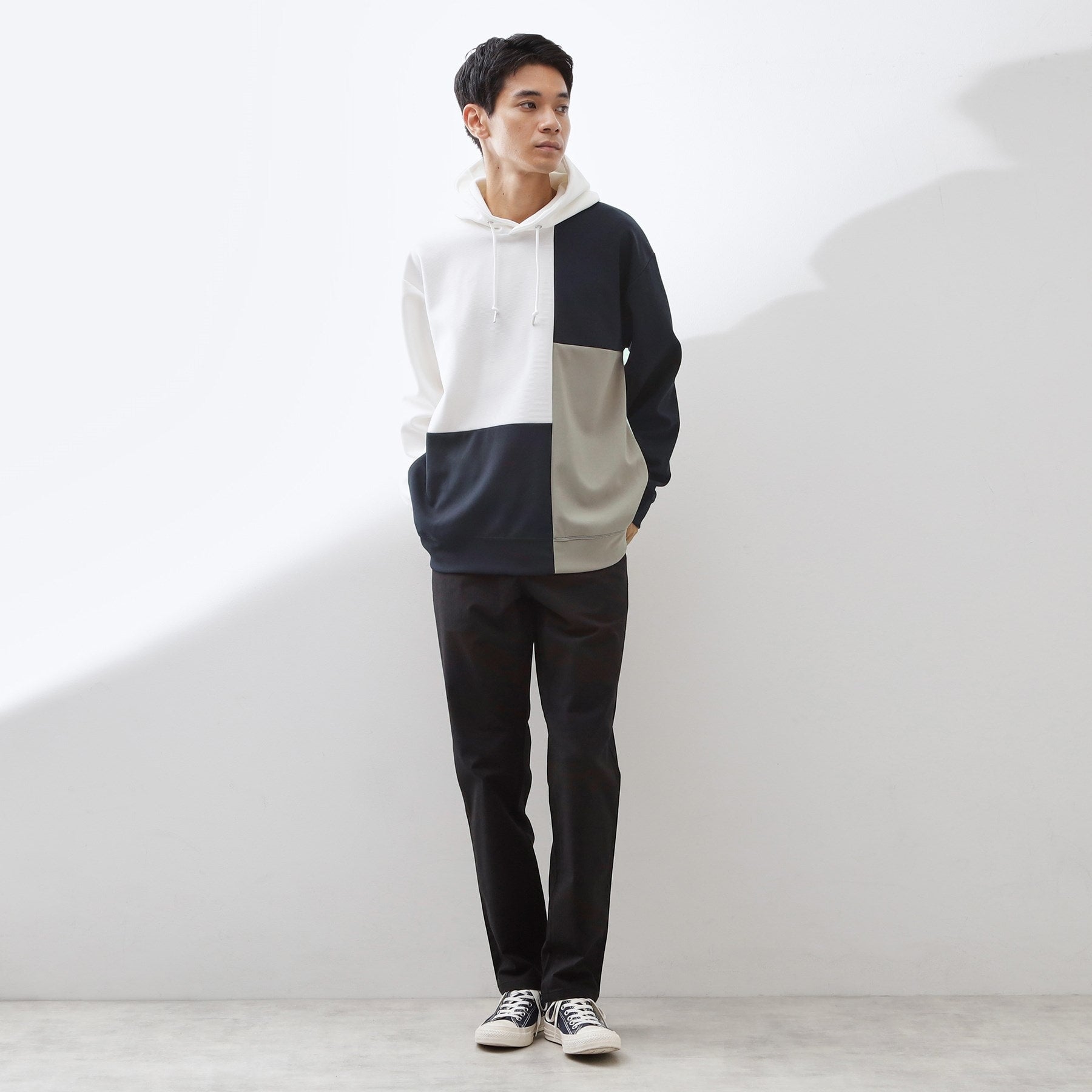 ザ ショップ ティーケー(メンズ) THE SHOP TK(Men) ブロッキングパーカー （ブルー(092)） ブルー(092)