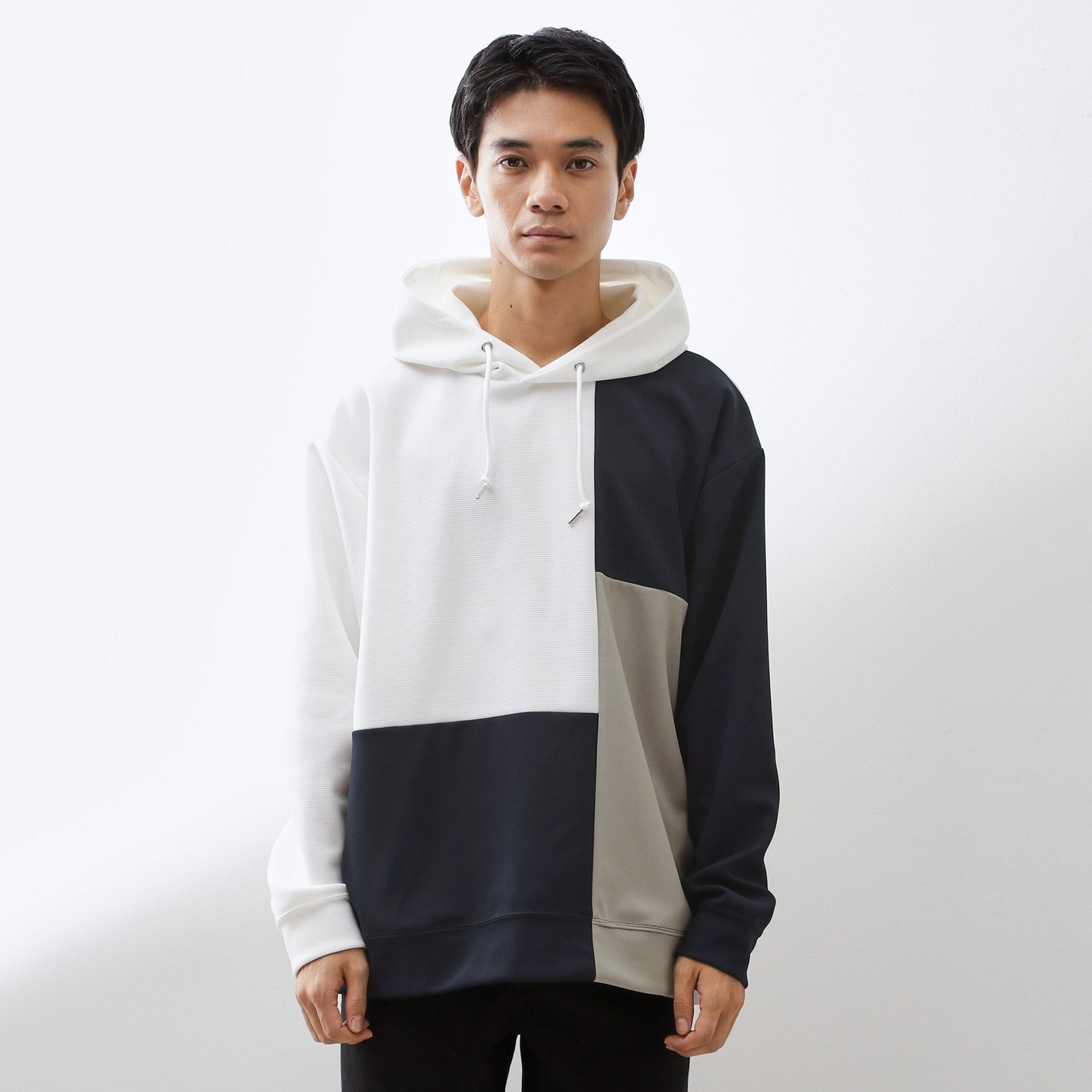 ザ ショップ ティーケー(メンズ) THE SHOP TK(Men) ブロッキングパーカー （ブルー(092)） ブルー(092)