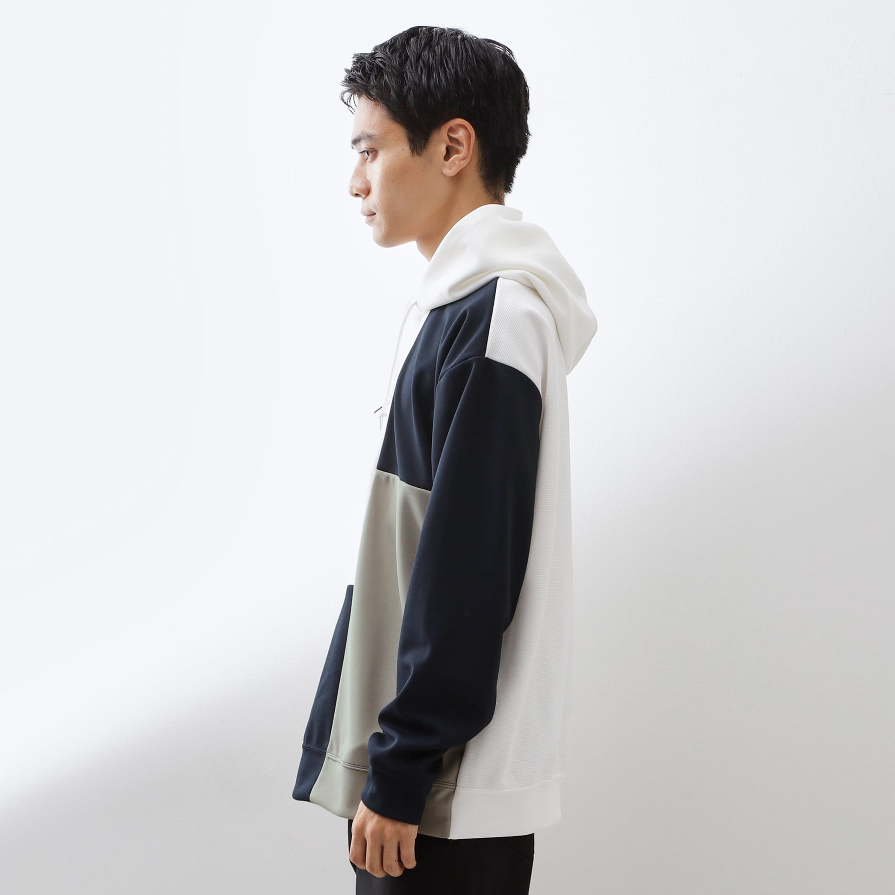 ザ ショップ ティーケー(メンズ) THE SHOP TK(Men) ブロッキングパーカー （ブルー(092)） ブルー(092)