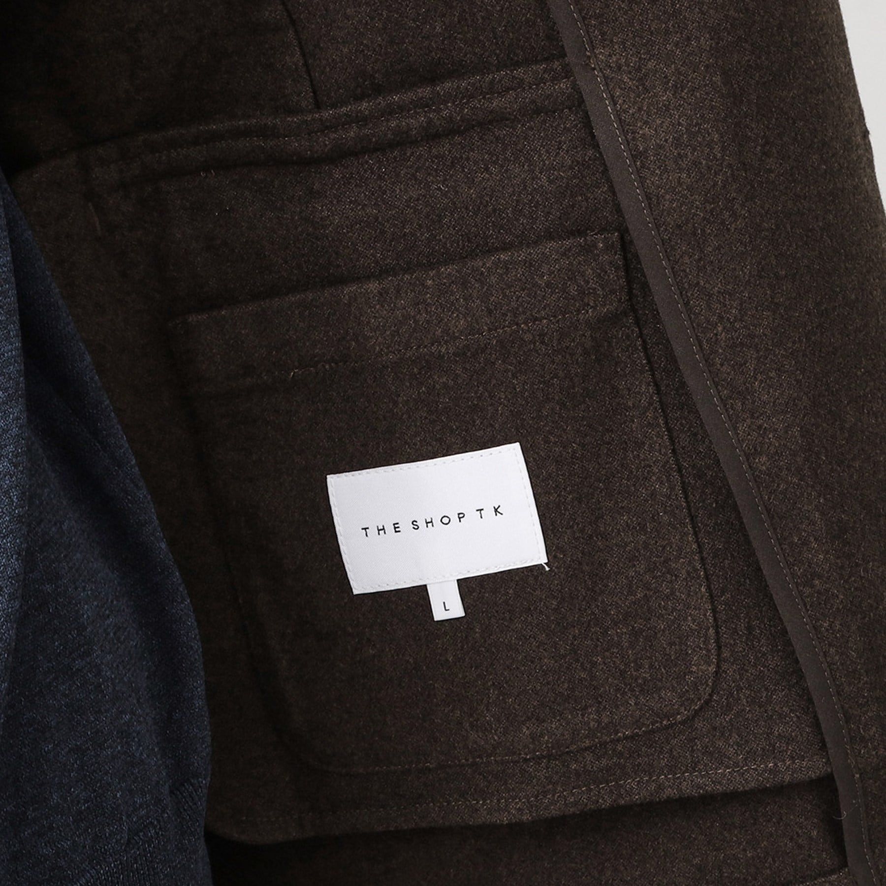 ザ ショップ ティーケー(メンズ) THE SHOP TK(Men) ホームスパンジャージジャケット【セットアップ可】 （チャコールグレー(013)） チャコールグレー(013)