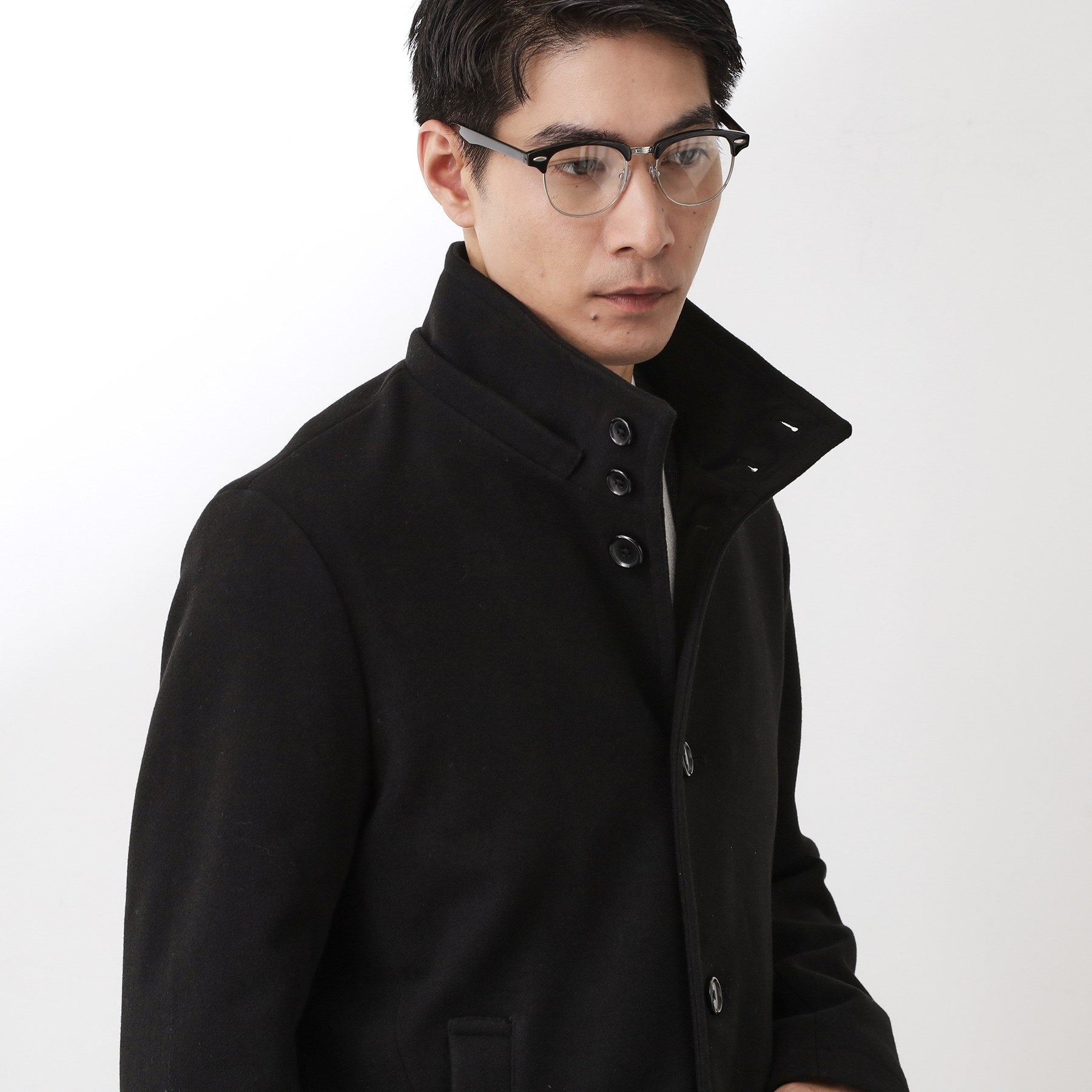 ザ ショップ ティーケー(メンズ) THE SHOP TK(Men) ウーリックスタンドメルトンコート （グレー(412)） グレー(412)