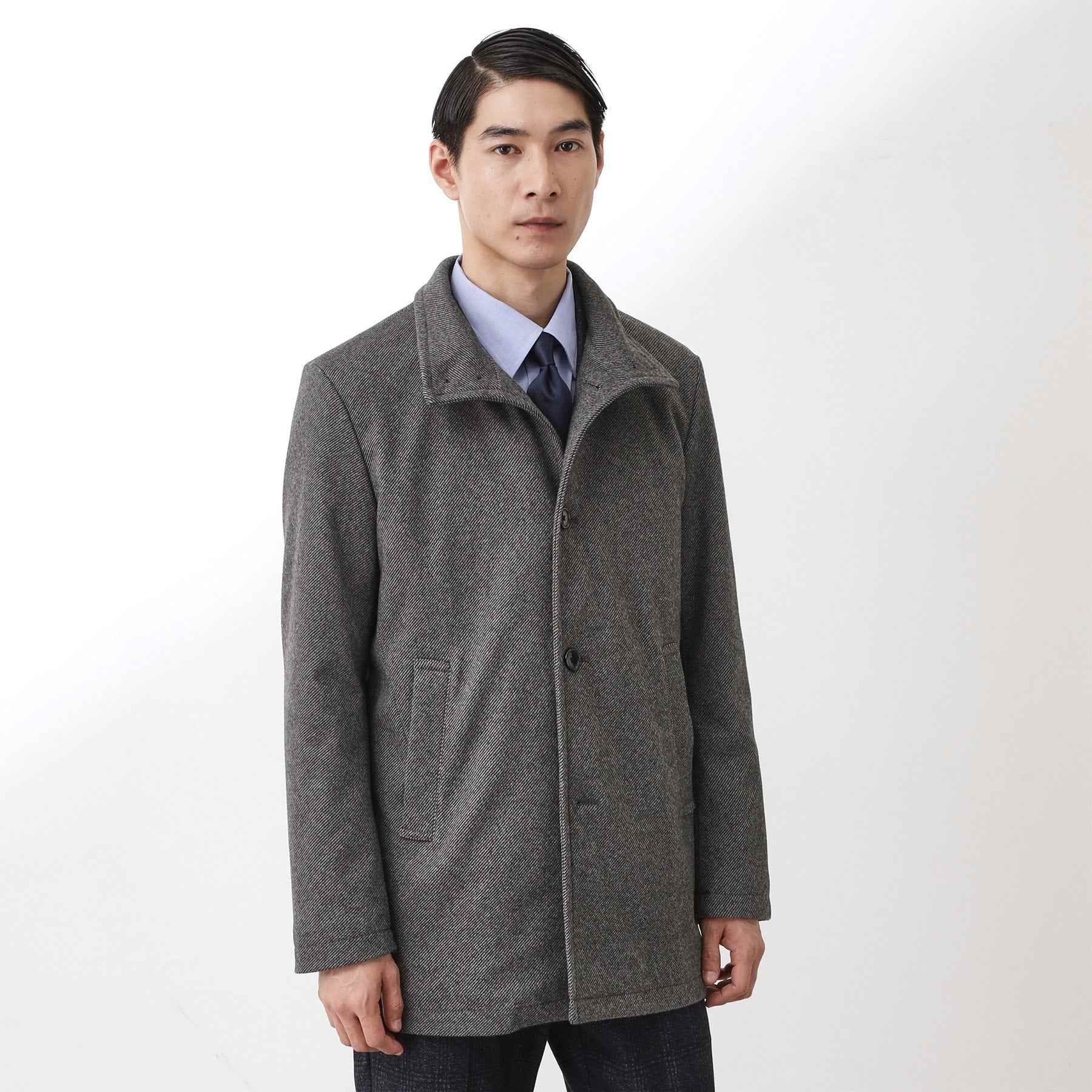 ザ ショップ ティーケー(メンズ) THE SHOP TK(Men) ウーリックスタンドメルトンコート （グレー(412)） グレー(412)