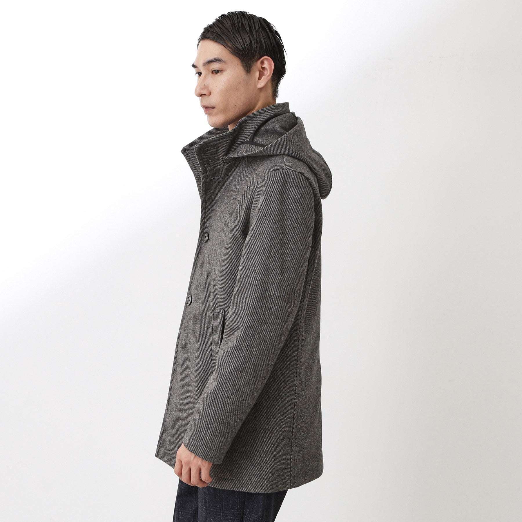 ザ ショップ ティーケー(メンズ) THE SHOP TK(Men) ウーリックスタンドメルトンコート （グレー(412)） グレー(412)