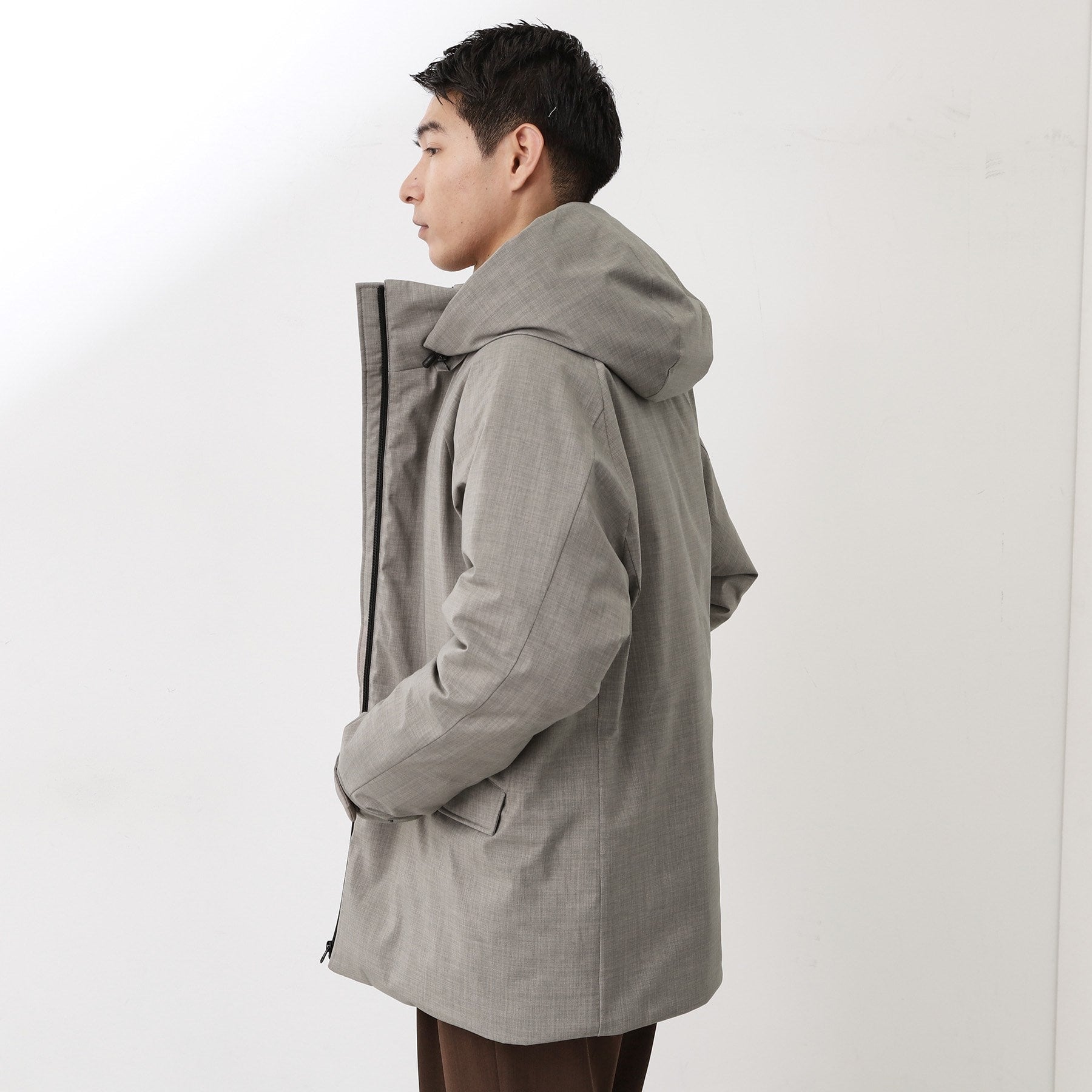 ザ ショップ ティーケー(メンズ) THE SHOP TK(Men) SORONA／ソロナ 中綿2WAYブルゾン 【防風／洗濯機OK／フード脱着可】 （ブラック(019)） ブラック(019)