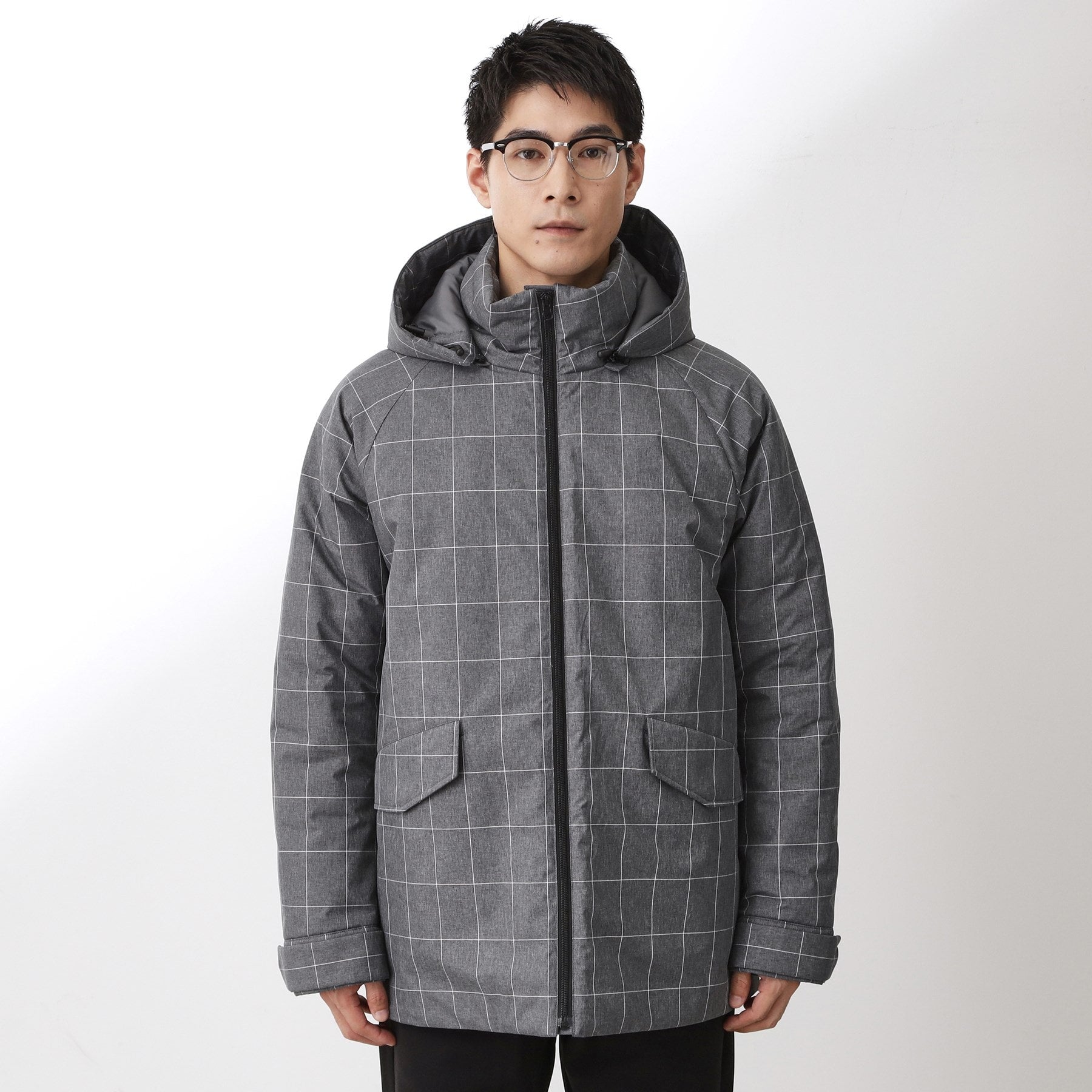 ザ ショップ ティーケー(メンズ) THE SHOP TK(Men) SORONA／ソロナ 中綿2WAYブルゾン 【防風／洗濯機OK／フード脱着可】 （ブラック(019)） ブラック(019)