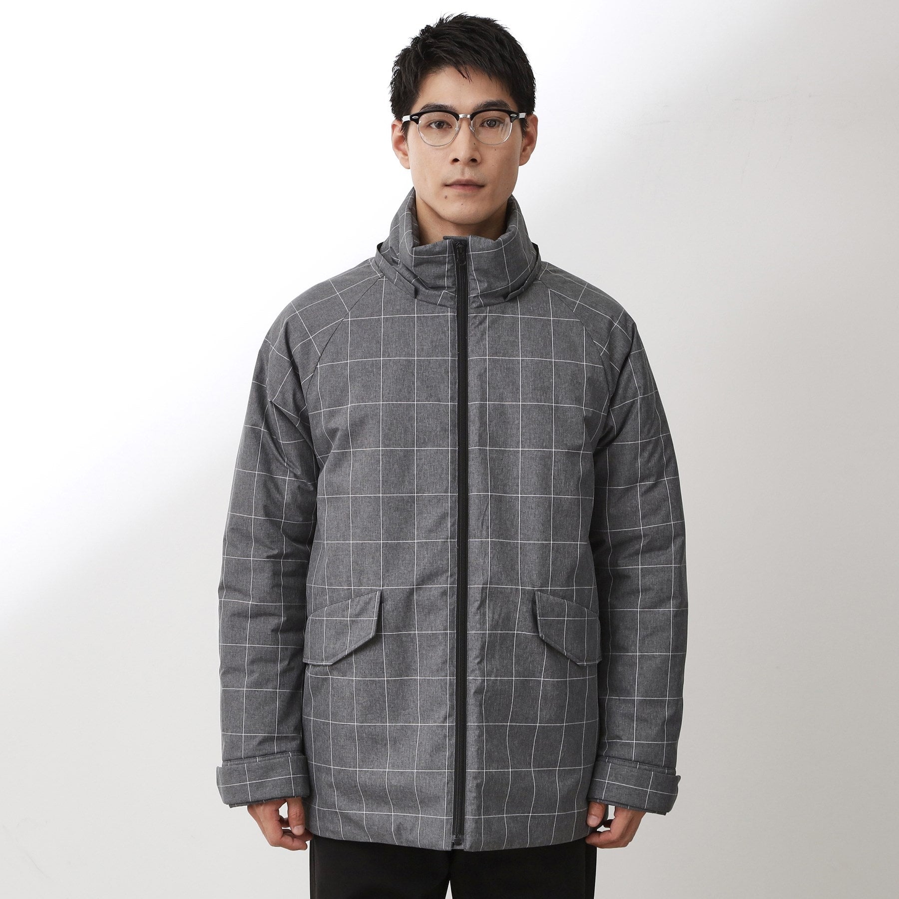 ザ ショップ ティーケー(メンズ) THE SHOP TK(Men) SORONA／ソロナ 中綿2WAYブルゾン 【防風／洗濯機OK／フード脱着可】 （ブラック(019)） ブラック(019)