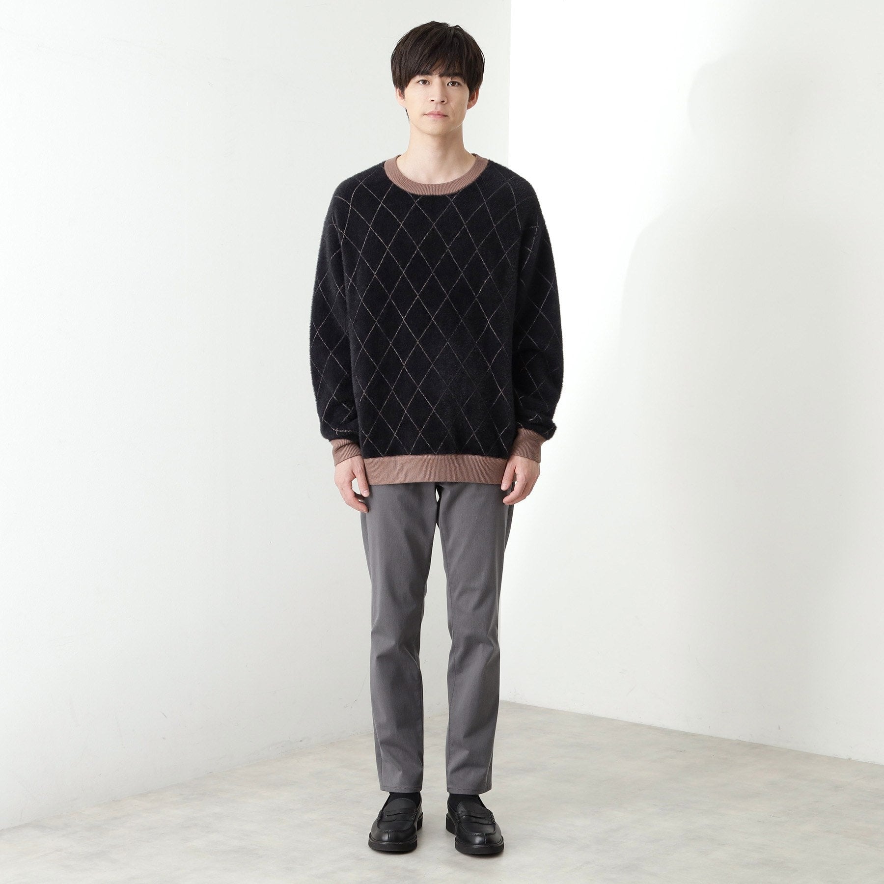 ザ ショップ ティーケー(メンズ) THE SHOP TK(Men) プレミアムスキニーパンツ WARM【裏起毛/360°ストレッチ/洗濯機OK】 （ブラウン(044)） ブラウン(044)