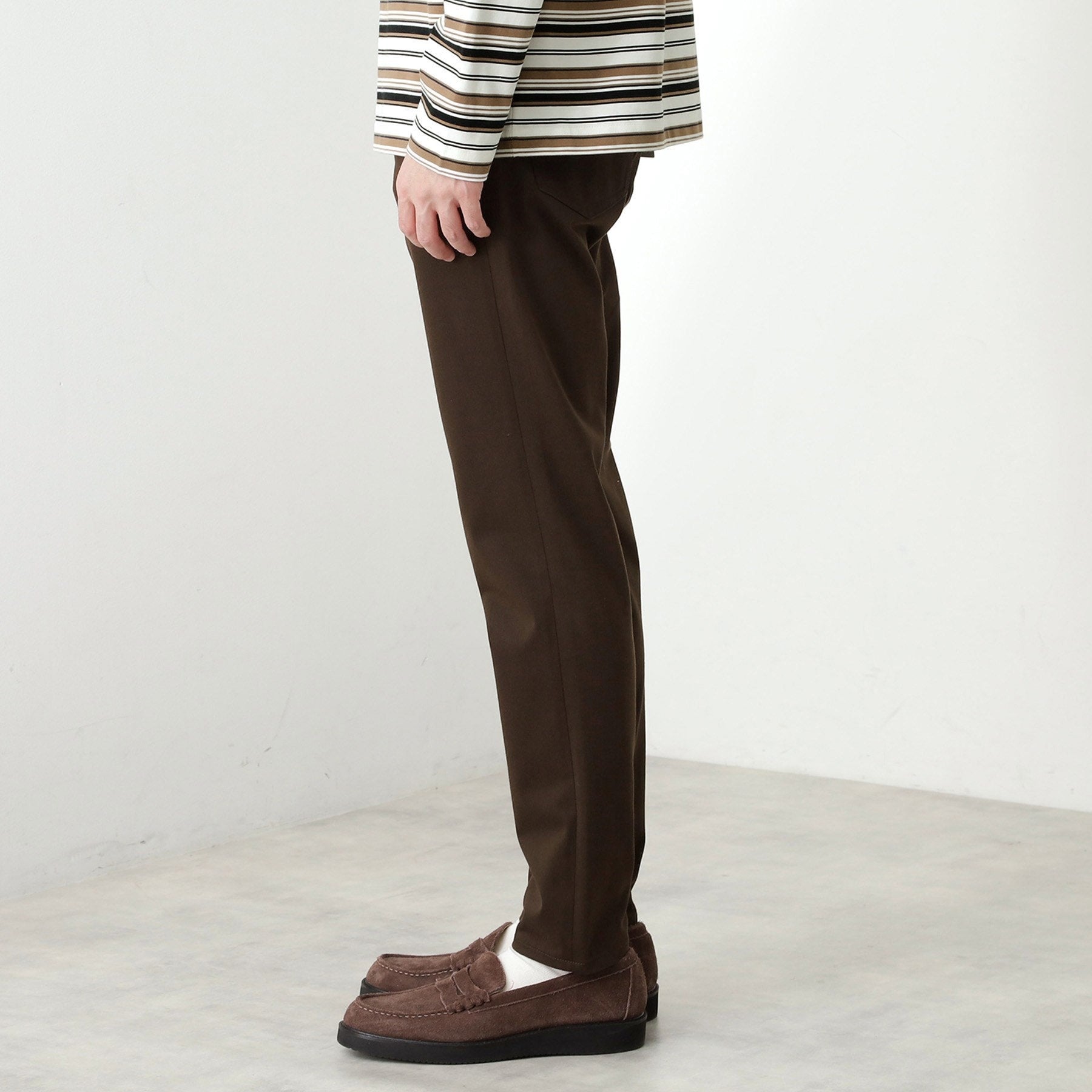 ザ ショップ ティーケー(メンズ) THE SHOP TK(Men) プレミアムスキニーパンツ WARM【裏起毛/360°ストレッチ/洗濯機OK】 （ブラウン(044)） ブラウン(044)