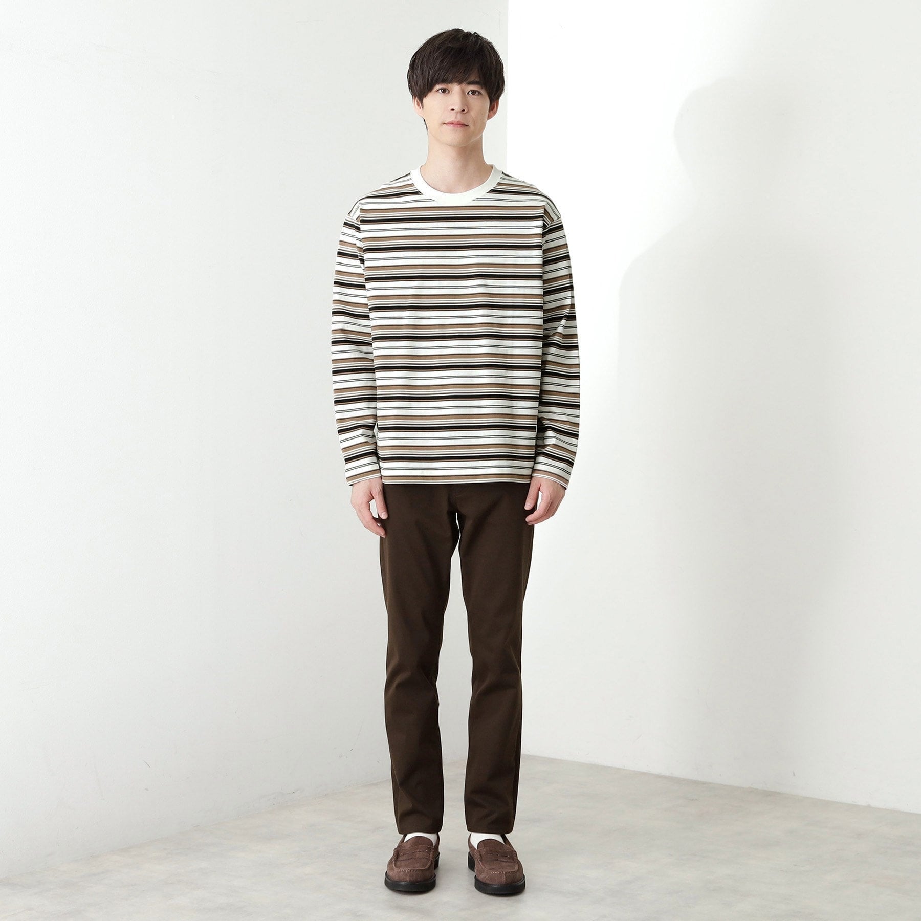 ザ ショップ ティーケー(メンズ) THE SHOP TK(Men) プレミアムスキニーパンツ WARM【裏起毛/360°ストレッチ/洗濯機OK】 （ブラウン(044)） ブラウン(044)