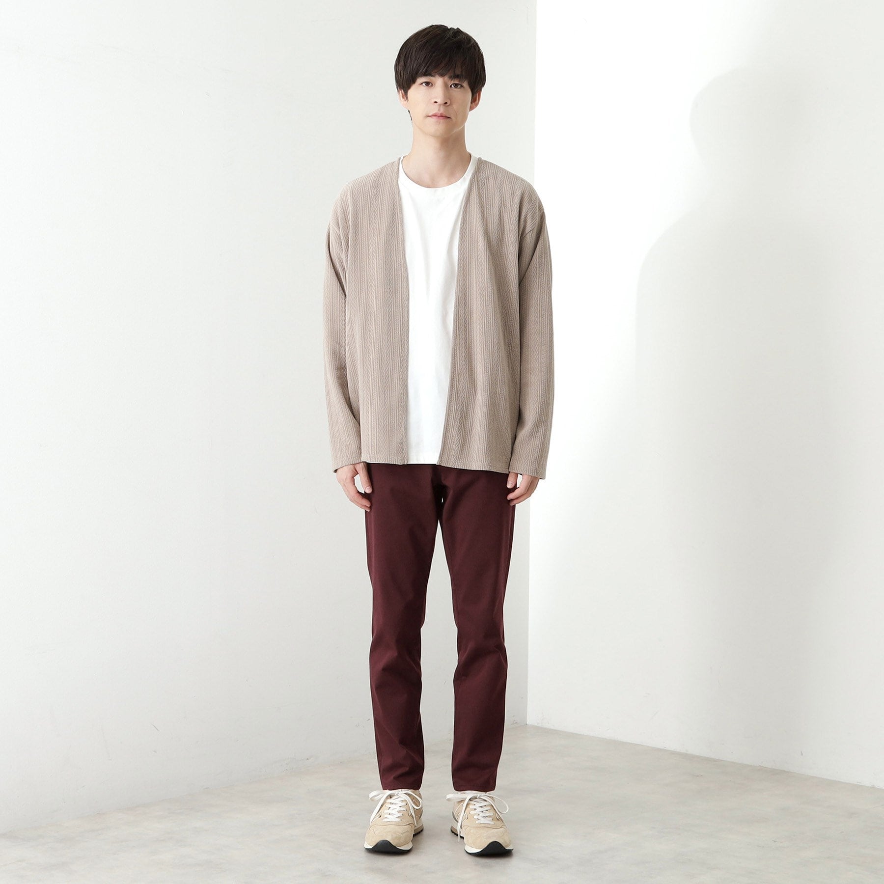 ザ ショップ ティーケー(メンズ) THE SHOP TK(Men) プレミアムスキニーパンツ WARM【裏起毛/360°ストレッチ/洗濯機OK】 （ブラウン(044)） ブラウン(044)