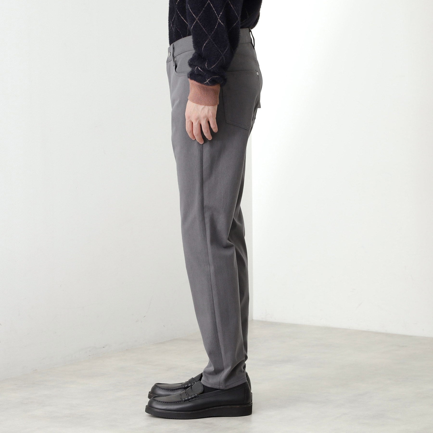 ザ ショップ ティーケー(メンズ) THE SHOP TK(Men) プレミアムスキニーパンツ WARM【裏起毛/360°ストレッチ/洗濯機OK】 （ブラウン(044)） ブラウン(044)