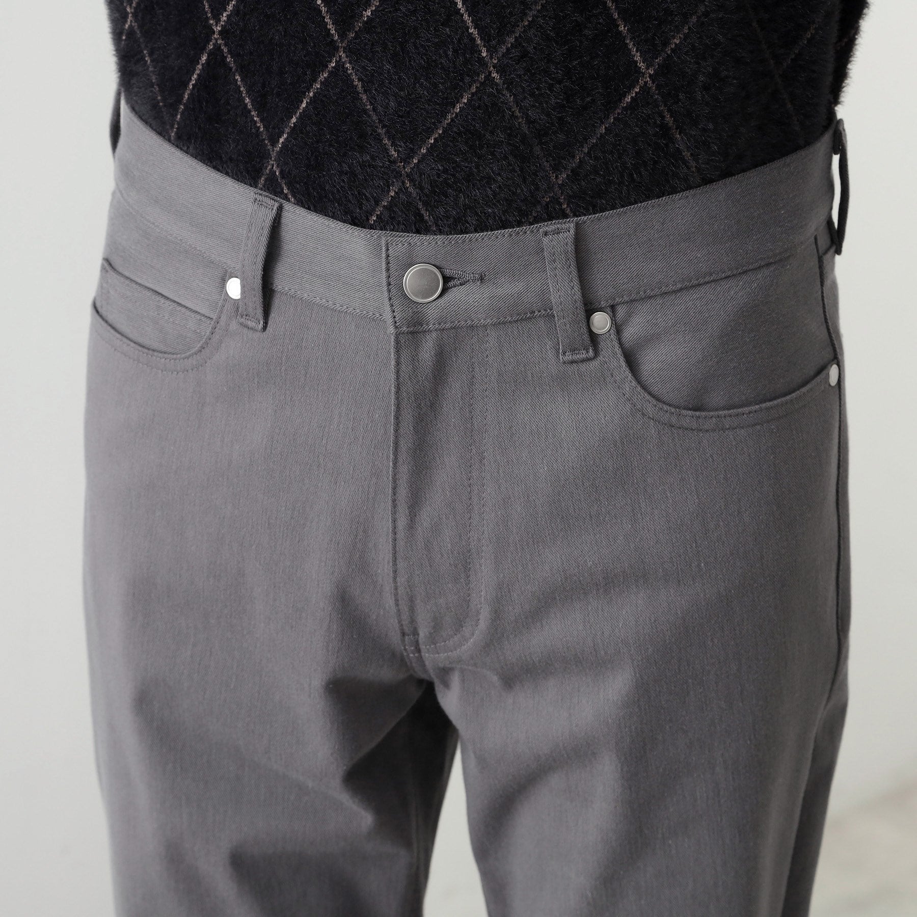 ザ ショップ ティーケー(メンズ) THE SHOP TK(Men) プレミアムスキニーパンツ WARM【裏起毛/360°ストレッチ/洗濯機OK】 （ブラウン(044)） ブラウン(044)