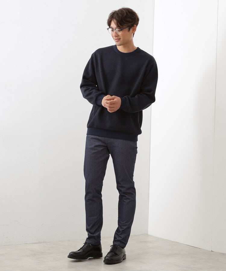 ザ ショップ ティーケー(メンズ) THE SHOP TK(Men) 【裏起毛で暖かい】レトロフリーススウェット （ブルーグリーン(097)） ブルーグリーン(097)
