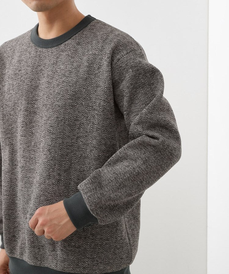 ザ ショップ ティーケー(メンズ) THE SHOP TK(Men) 【裏起毛で暖かい】レトロフリーススウェット （ブルーグリーン(097)） ブルーグリーン(097)