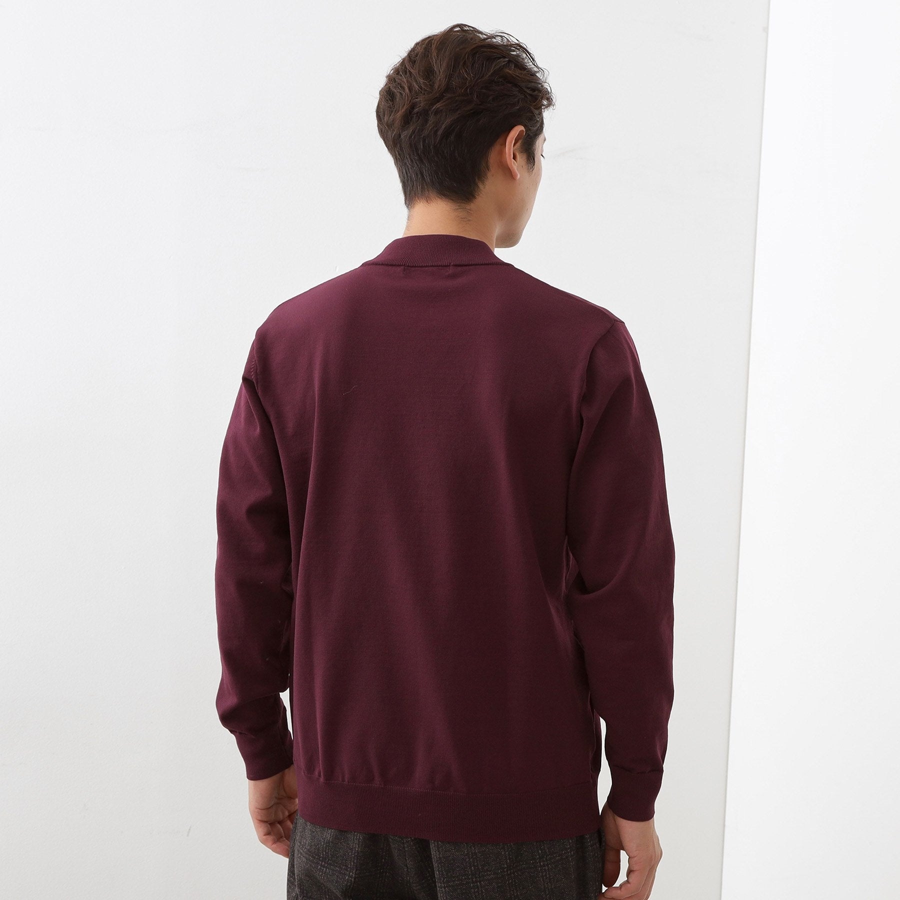 ザ ショップ ティーケー(メンズ) THE SHOP TK(Men) 【冬のビジネスシーンに最適】モックネックニット （ネイビー(094)） ネイビー(094)