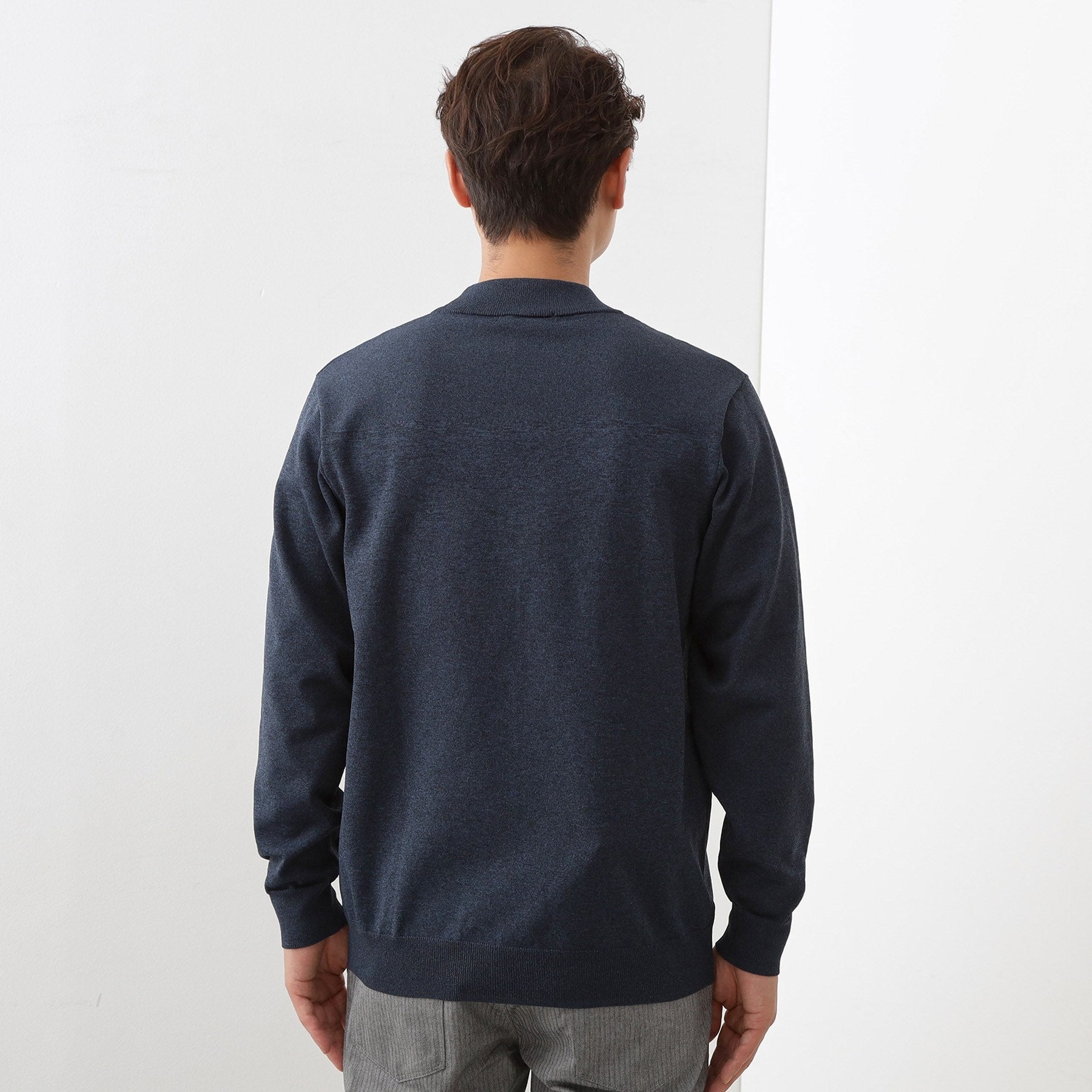 ザ ショップ ティーケー(メンズ) THE SHOP TK(Men) 【冬のビジネスシーンに最適】モックネックニット （ネイビー(094)） ネイビー(094)