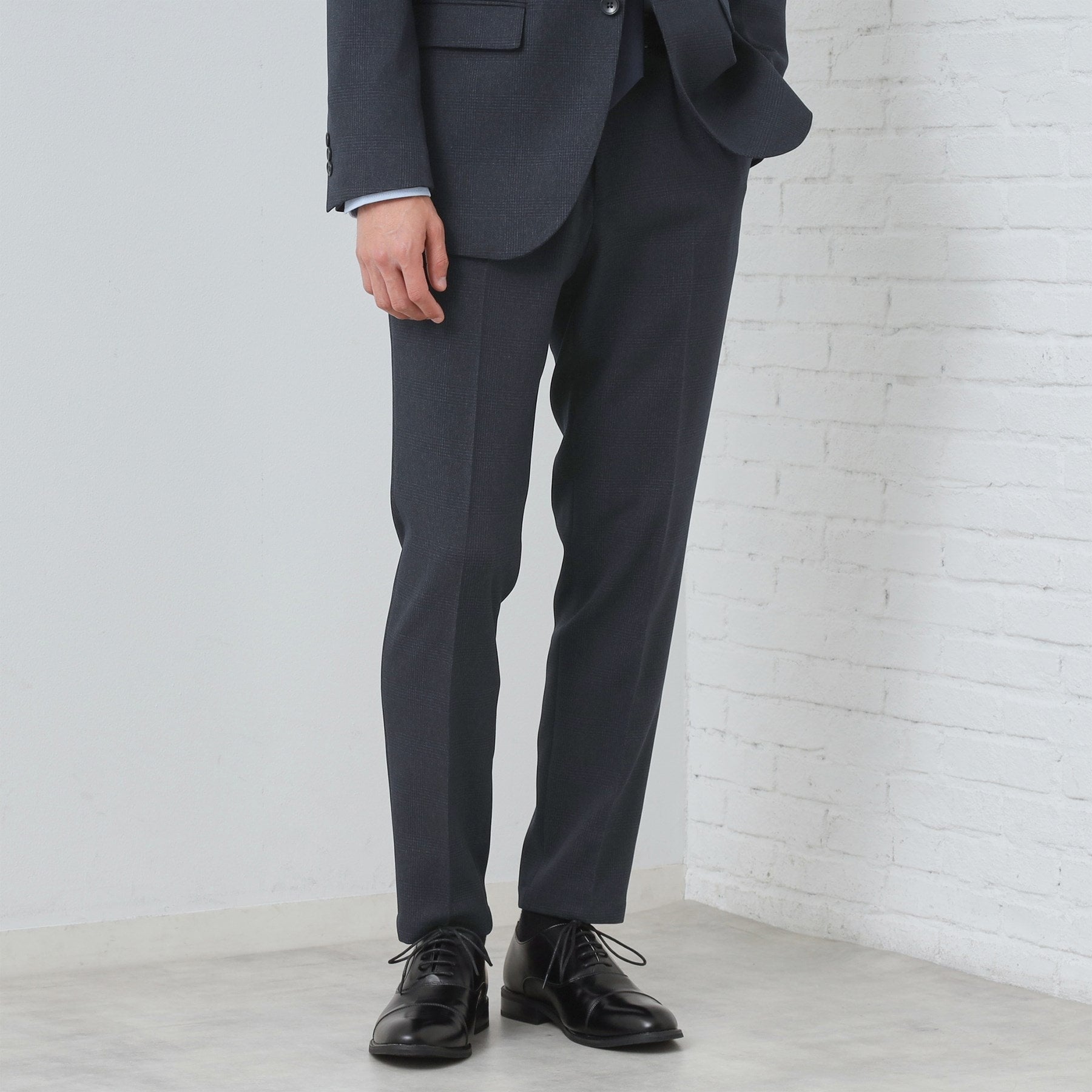 ザ ショップ ティーケー(メンズ) THE SHOP TK(Men) AVANT WOOLYグレンチェックパンツ （ネイビー(294)） ネイビー(294)