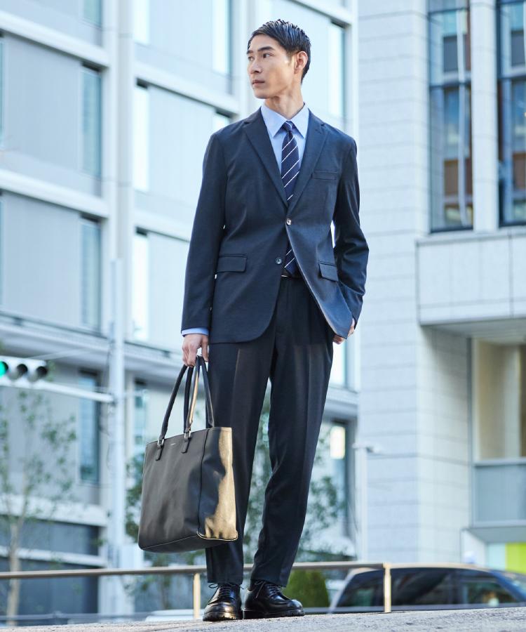 ザ ショップ ティーケー(メンズ) THE SHOP TK(Men) 【セットアップ可／洗濯機OK／ストレッチ】TRジャージスラックス （チャコールグレー(214)） チャコールグレー(214)