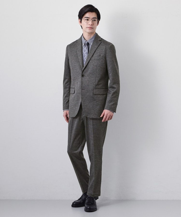 ザ ショップ ティーケー(メンズ) THE SHOP TK(Men) 【セットアップ可／洗濯機OK／ストレッチ】TRジャージスラックス （チャコールグレー(214)） チャコールグレー(214)