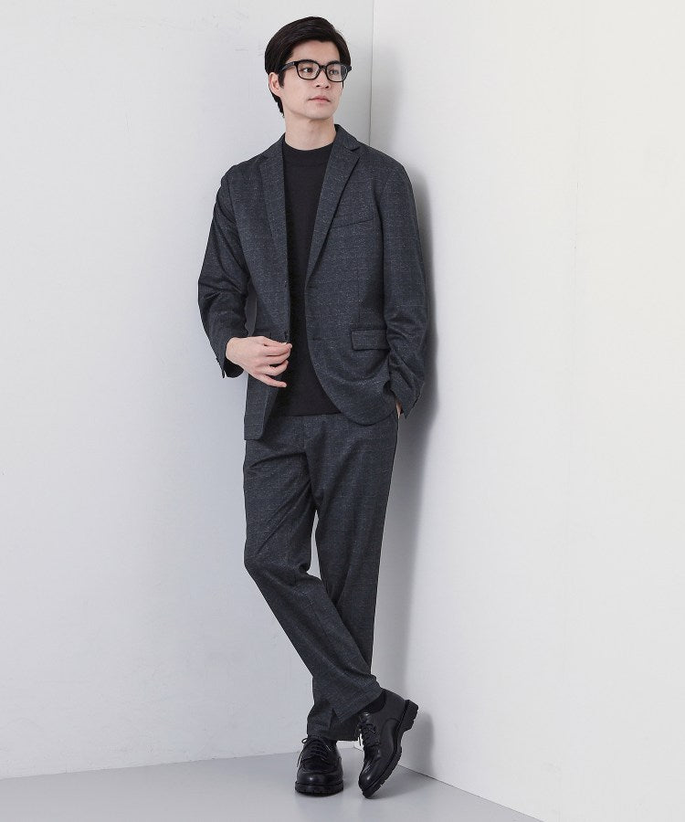 ザ ショップ ティーケー(メンズ) THE SHOP TK(Men) 【セットアップ可／洗濯機OK／ストレッチ】TRジャージスラックス （チャコールグレー(214)） チャコールグレー(214)