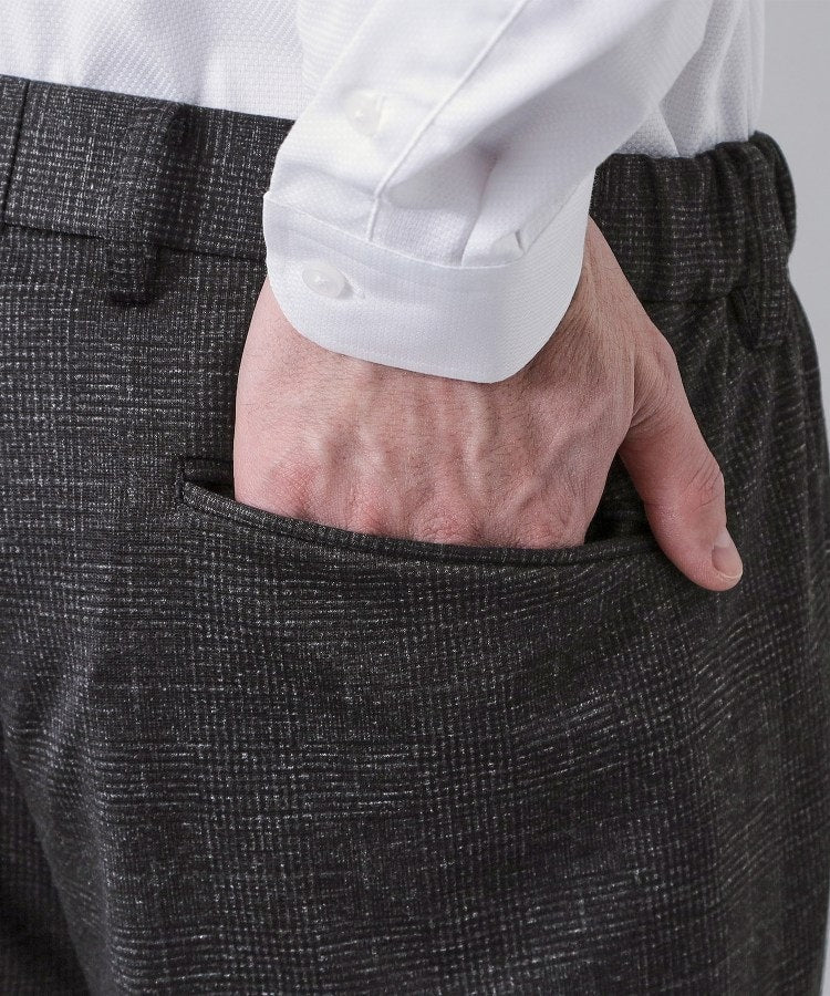 ザ ショップ ティーケー(メンズ) THE SHOP TK(Men) 【セットアップ可／洗濯機OK／ストレッチ】TRジャージスラックス （チャコールグレー(214)） チャコールグレー(214)