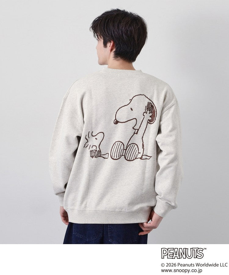 ザ ショップ ティーケー(メンズ) THE SHOP TK(Men) PEANUTS ／ ピーナッツ スヌーピー ミニ裏毛スウェット （ネイビー(094)） ネイビー(094)